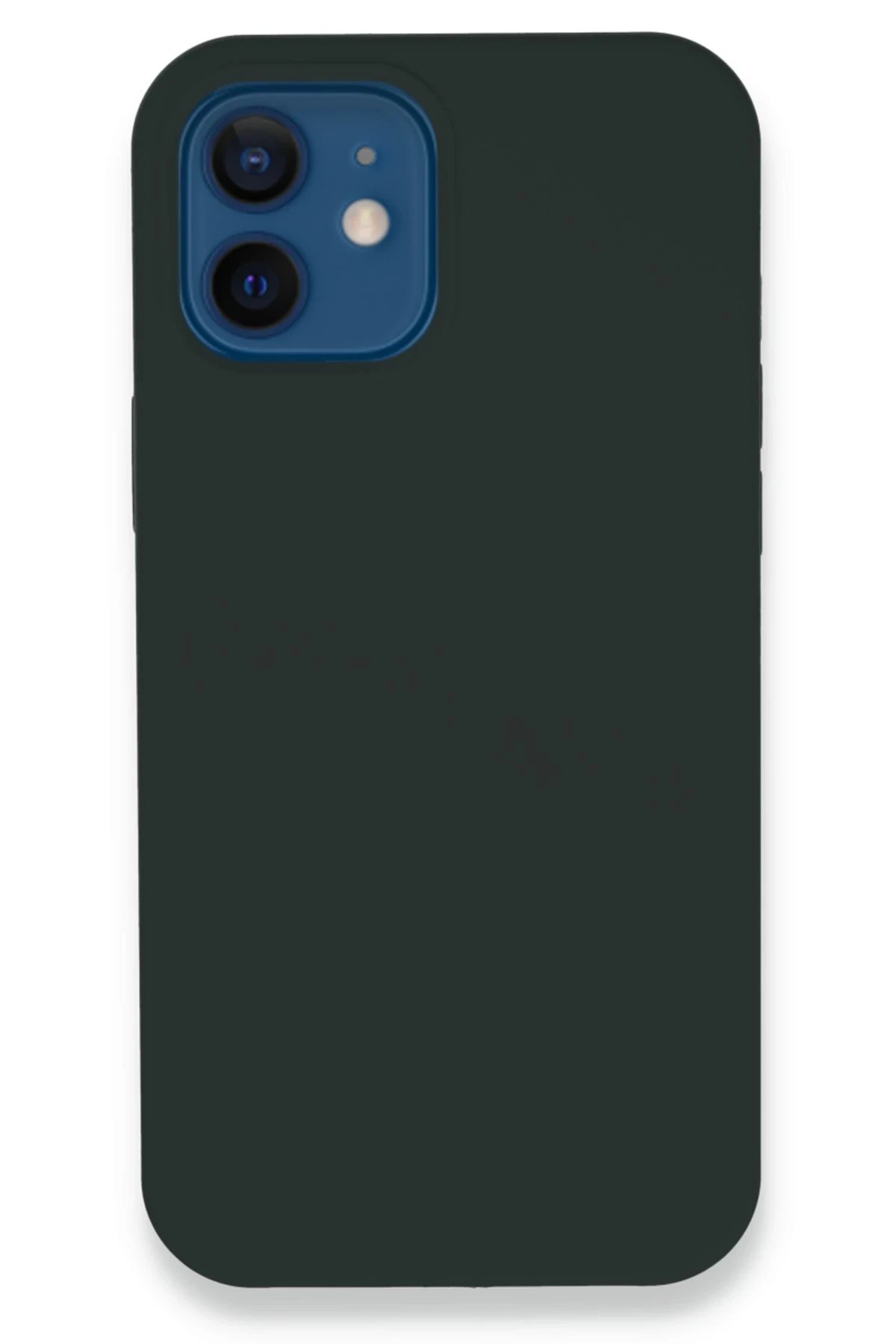 Newface iPhone 12 Kılıf Lansman Legant Silikon - Koyu Yeşil