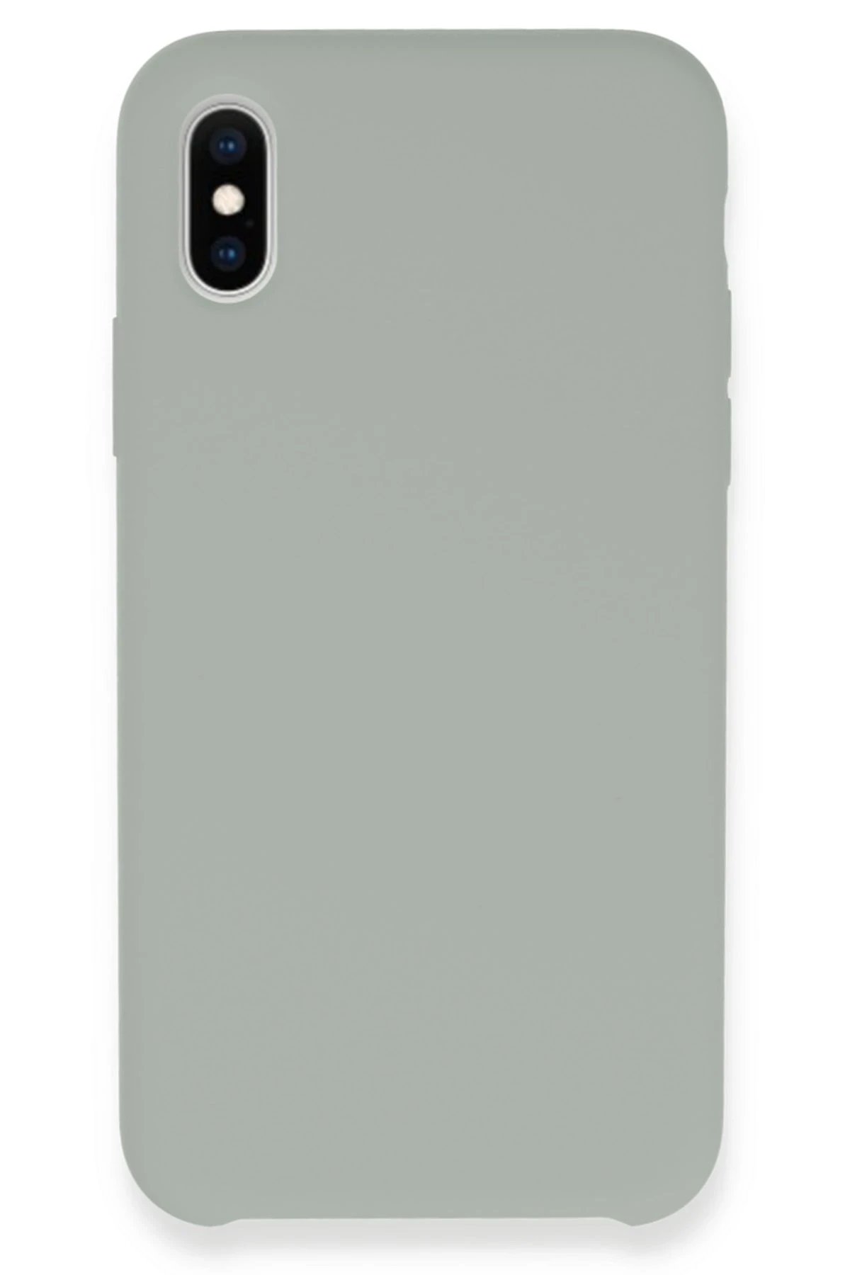 Newface iPhone XS Kılıf Lansman Legant Silikon - Açık Gri