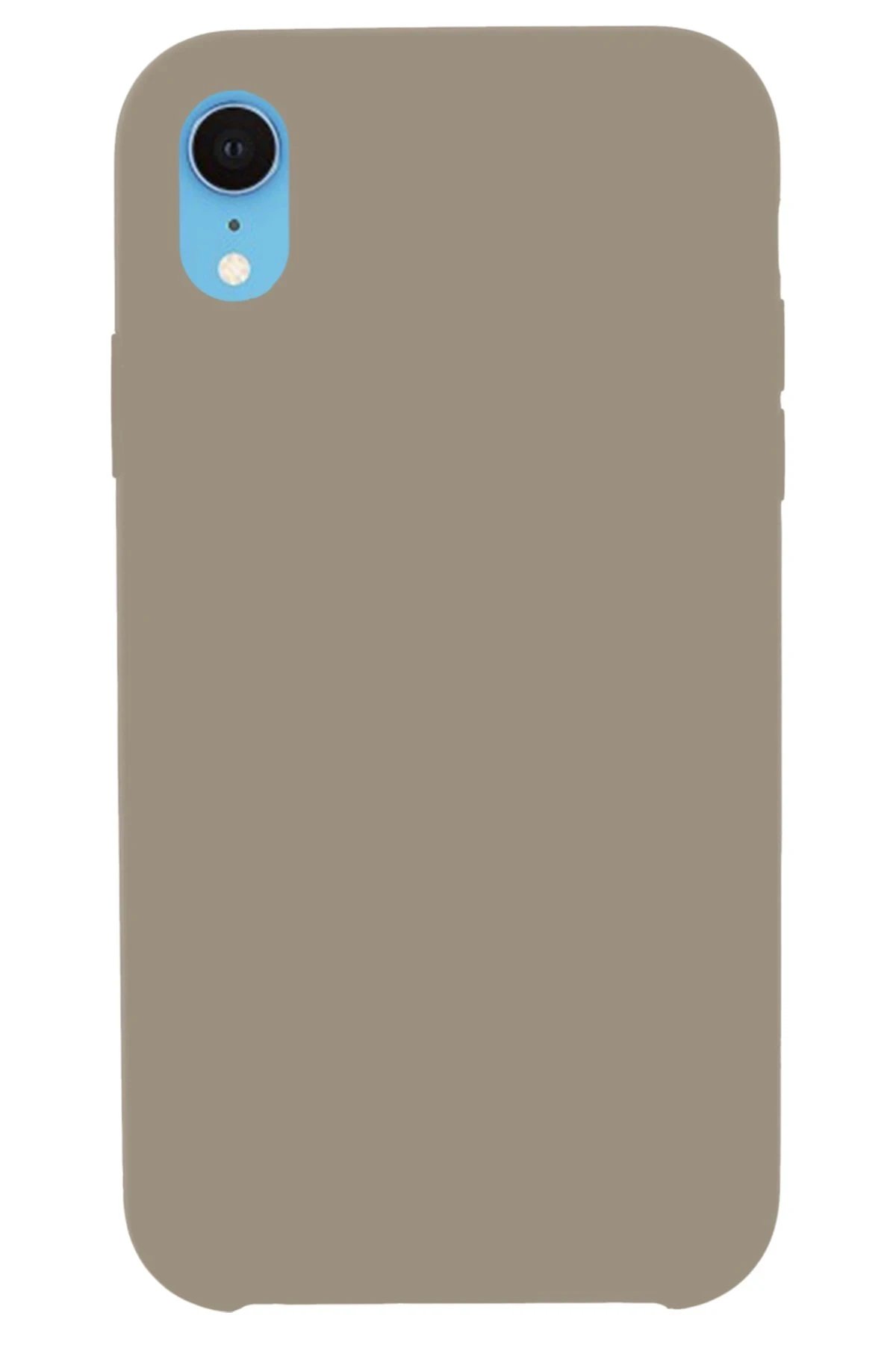 Newface iPhone XR Kılıf Lansman Legant Silikon - Bej