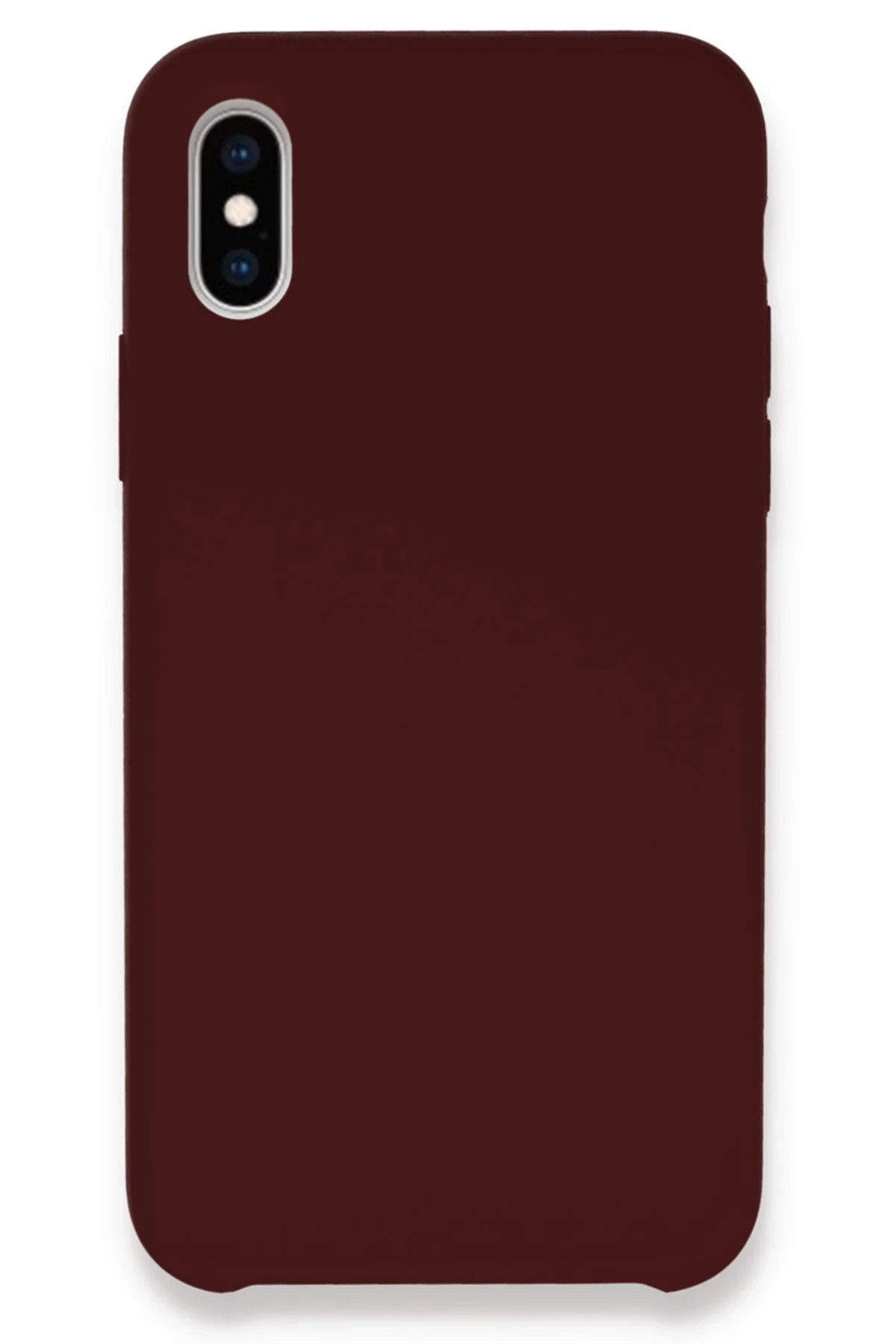 Newface iPhone XS Max Kılıf Lansman Legant Silikon - Bordo
