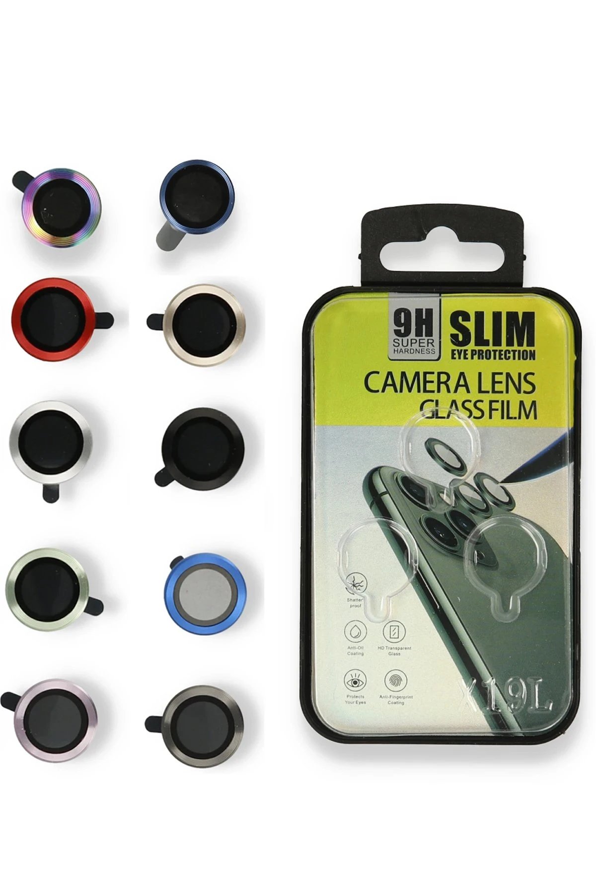 Newface iPhone 12 Pro Metal Kamera Lens - Mavi