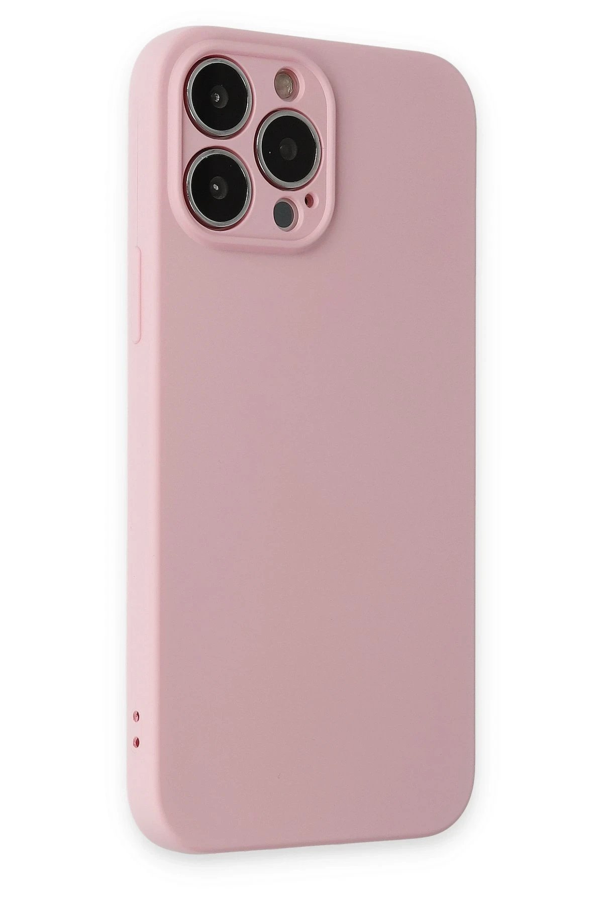 Newface iPhone 13 Pro Kılıf Nano içi Kadife Silikon - Pembe