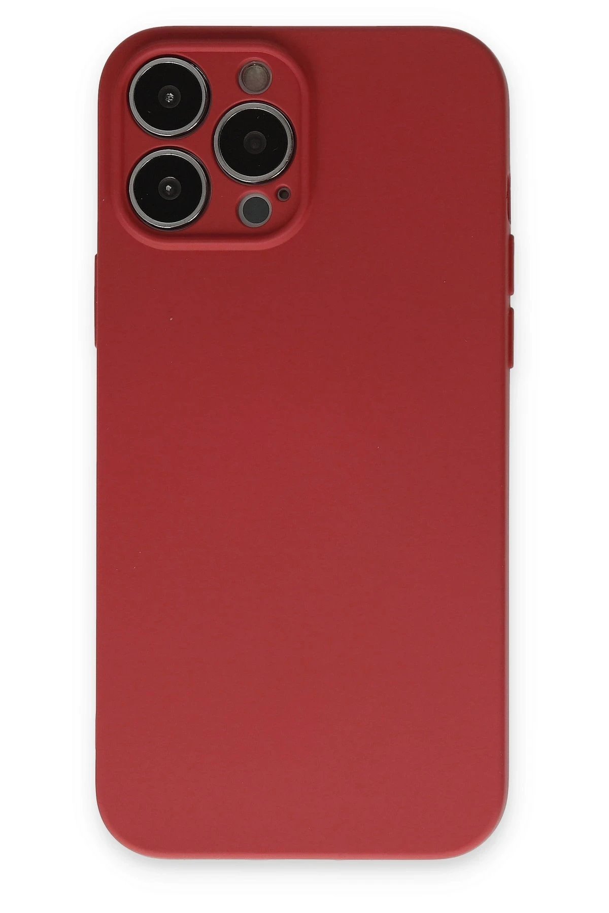 Newface iPhone 13 Pro Kılıf Nano içi Kadife Silikon - Kiremit