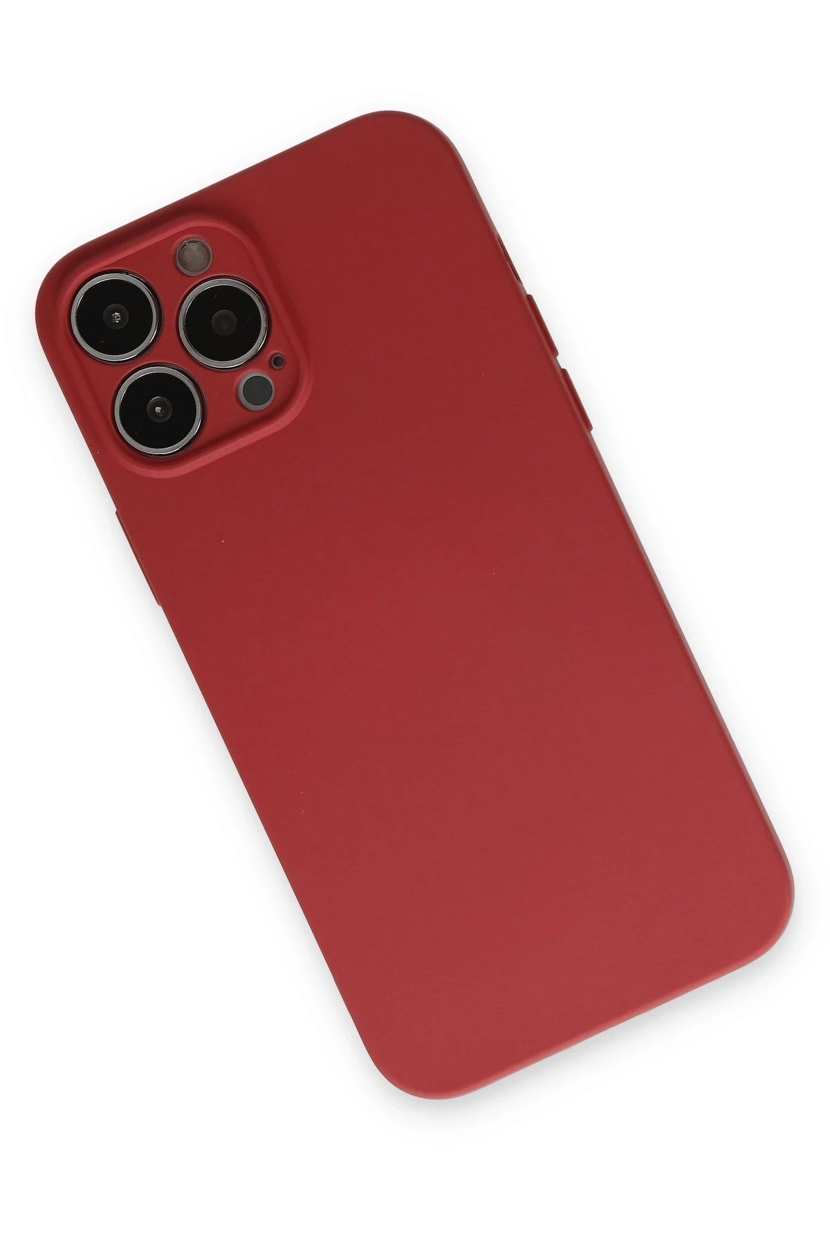 Newface iPhone 13 Pro Kılıf Nano içi Kadife Silikon - Kiremit