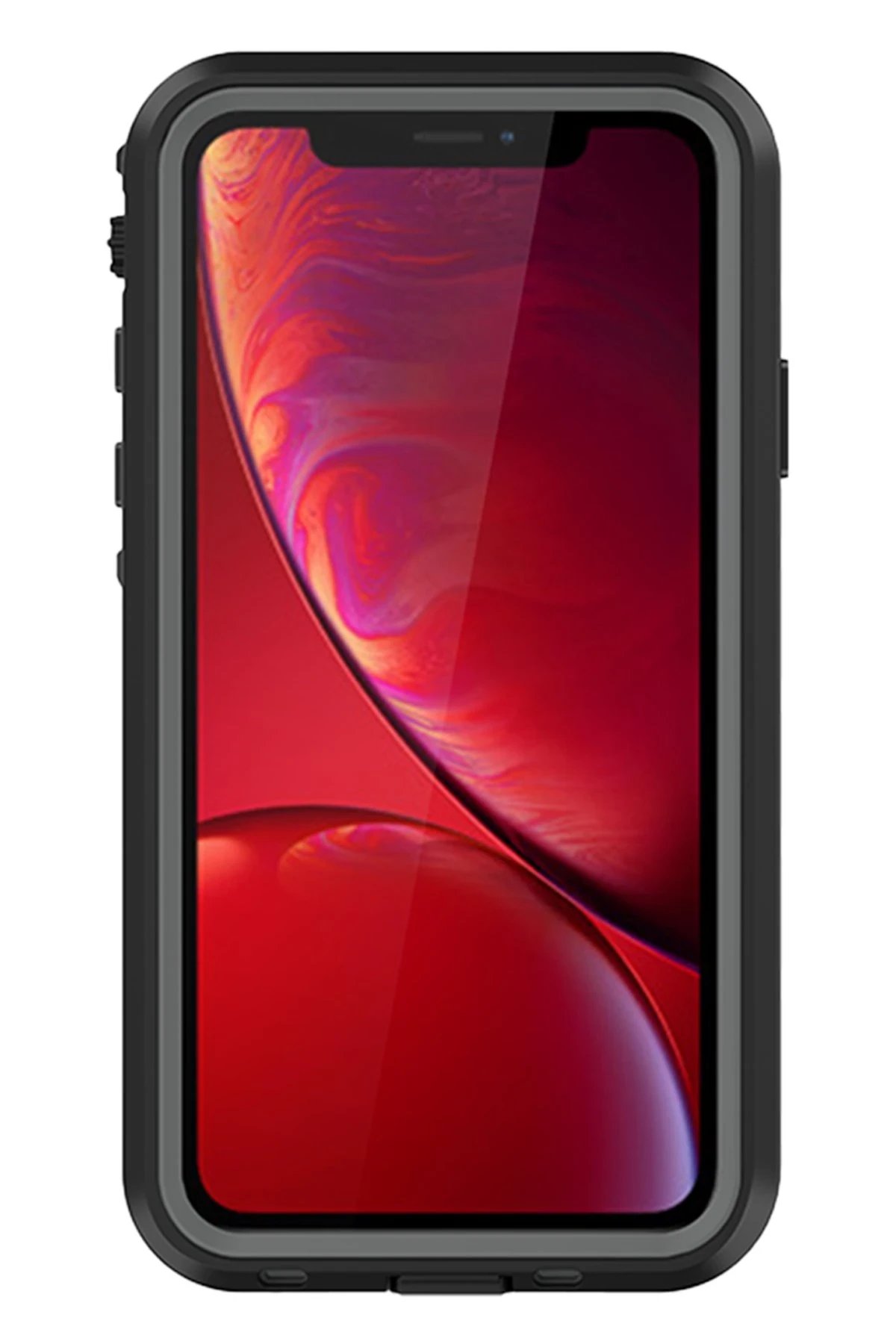 Newface iPhone 11 Kılıf Red Pepper Su Geçirmez Kılıf - Siyah-Gri