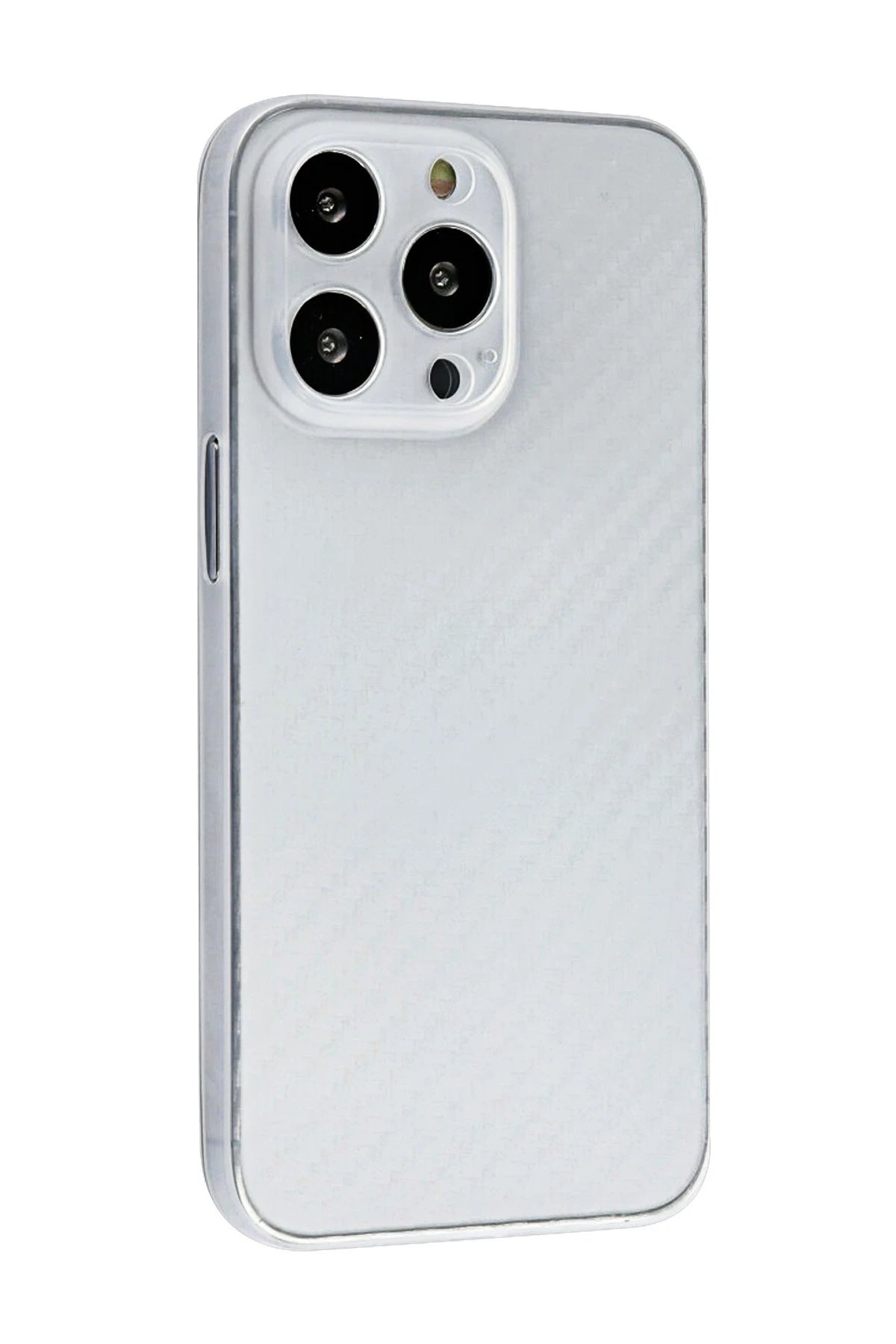 Newface iPhone 13 Pro Kılıf Karbon PP Silikon - Şeffaf