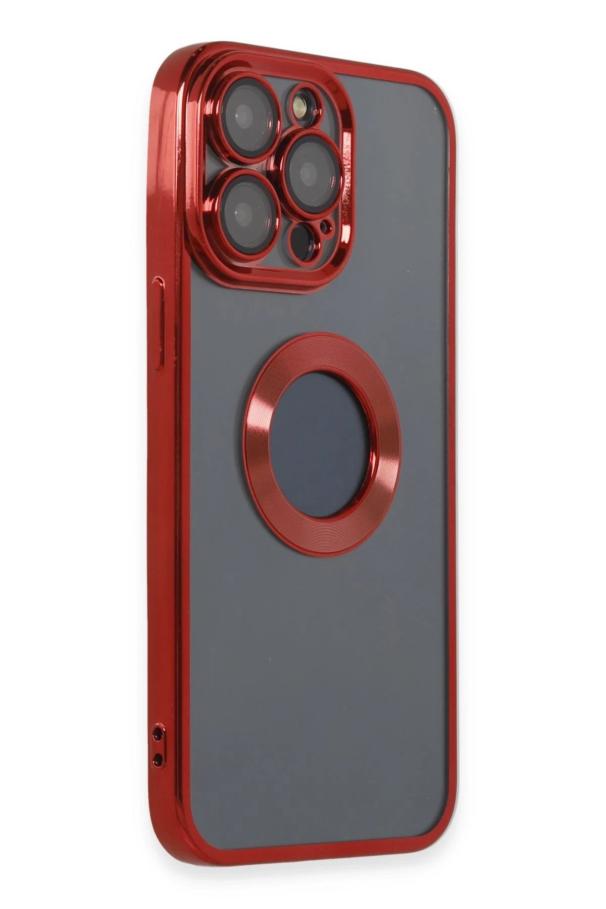 Newface iPhone 14 Pro Max Kılıf Slot Silikon - Kırmızı