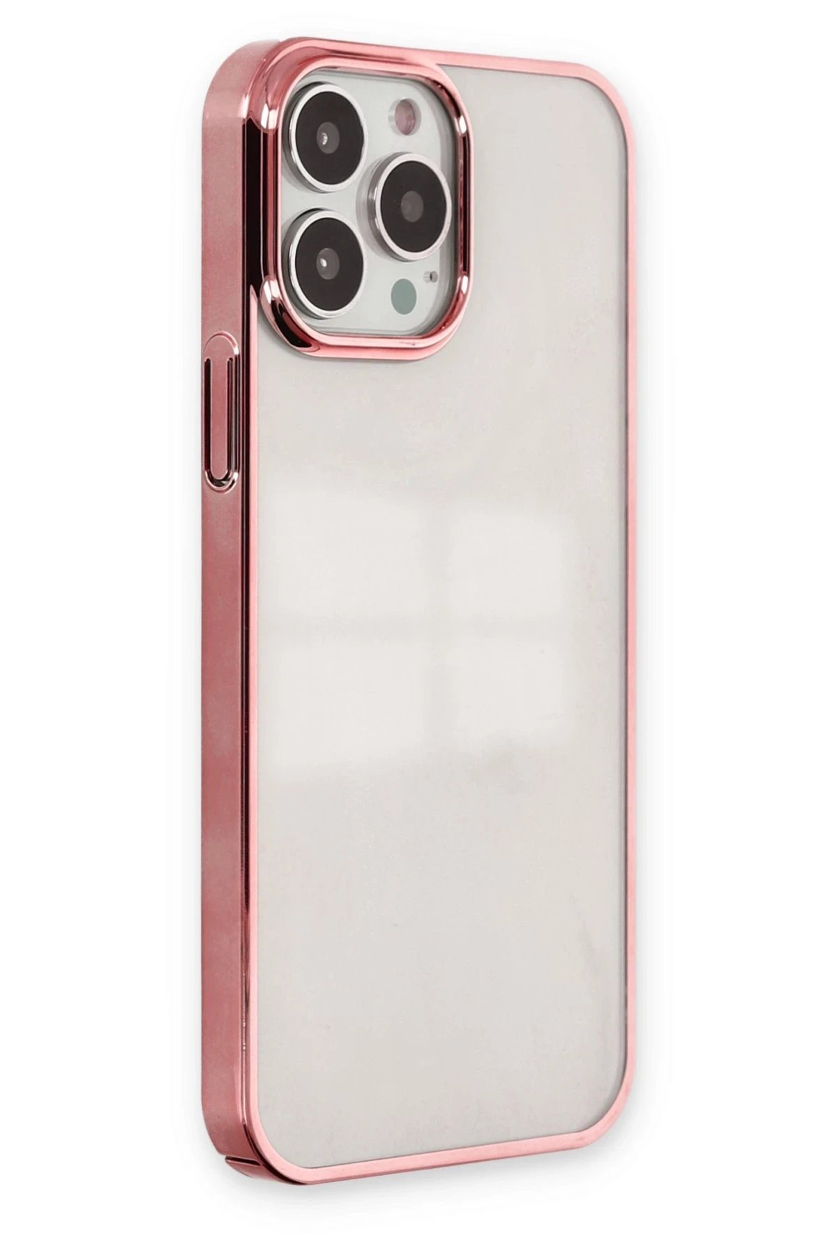 Newface iPhone 13 Pro Max Kılıf Element Silikon - Pembe