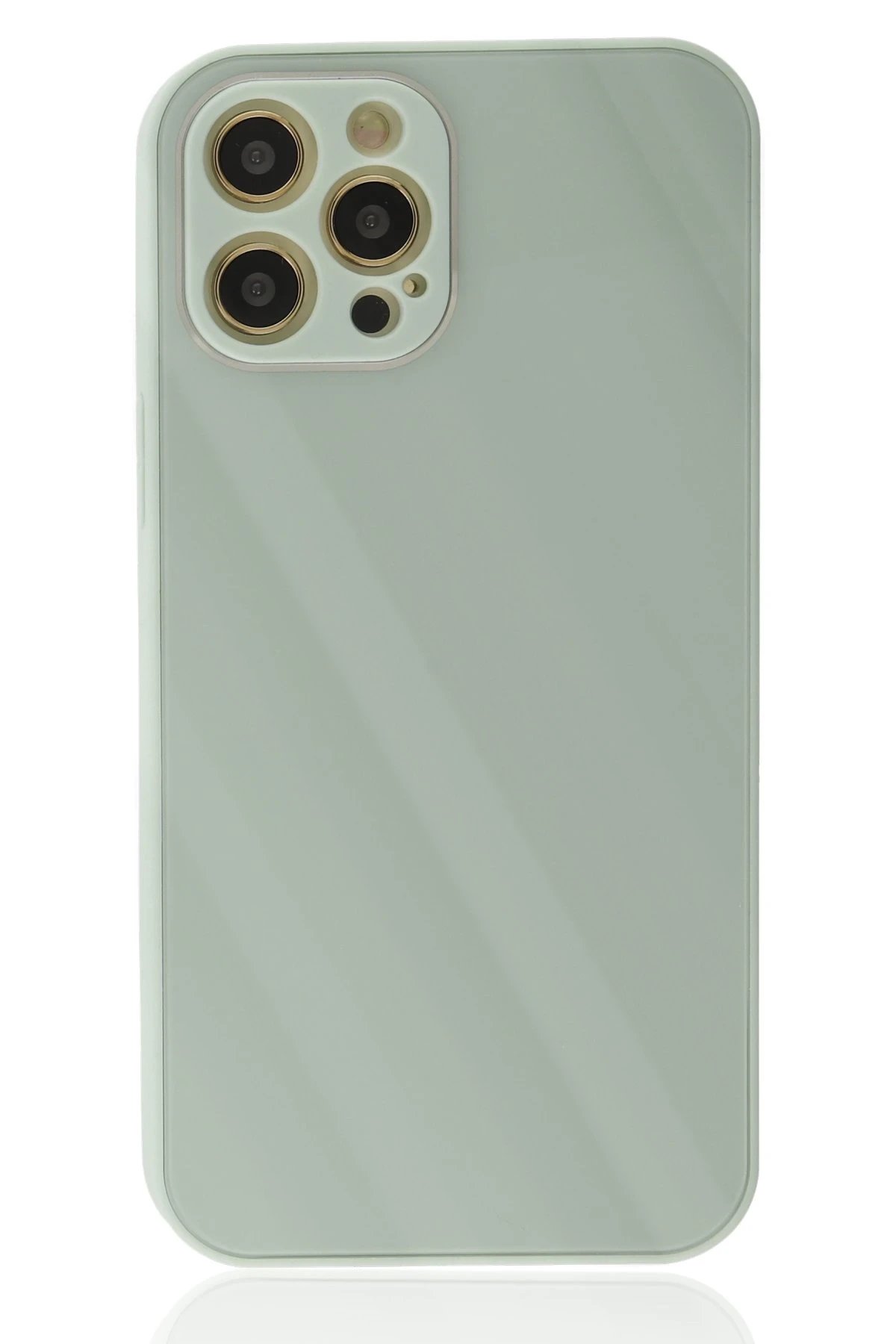 Newface iPhone 12 Pro Kılıf Glass Kapak uaz