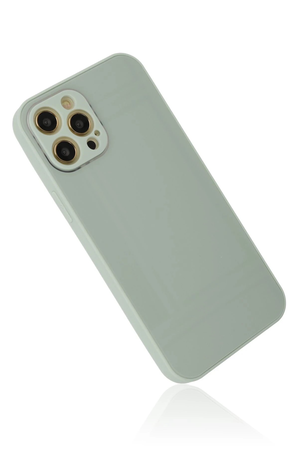 Newface iPhone 12 Pro Kılıf Glass Kapak uaz