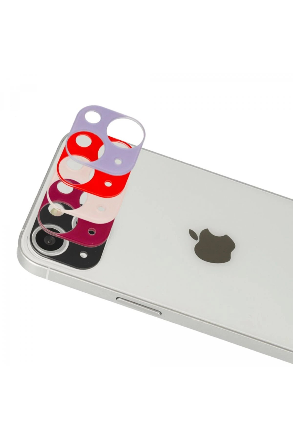 Newface iPhone 13 Rainbow Kamera Lens Koruma Cam - Siyah