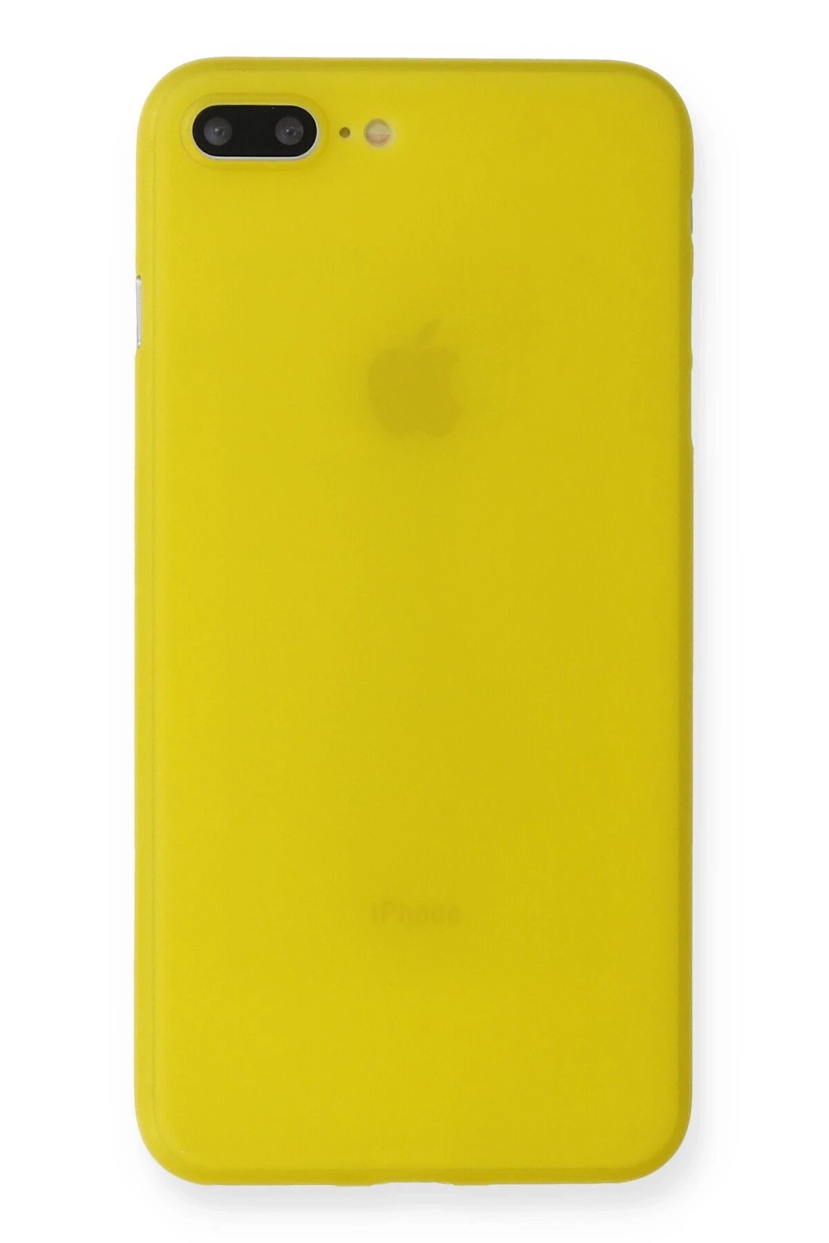 Newface iPhone 7 Plus Kılıf PP Ultra İnce Kapak - Sarı