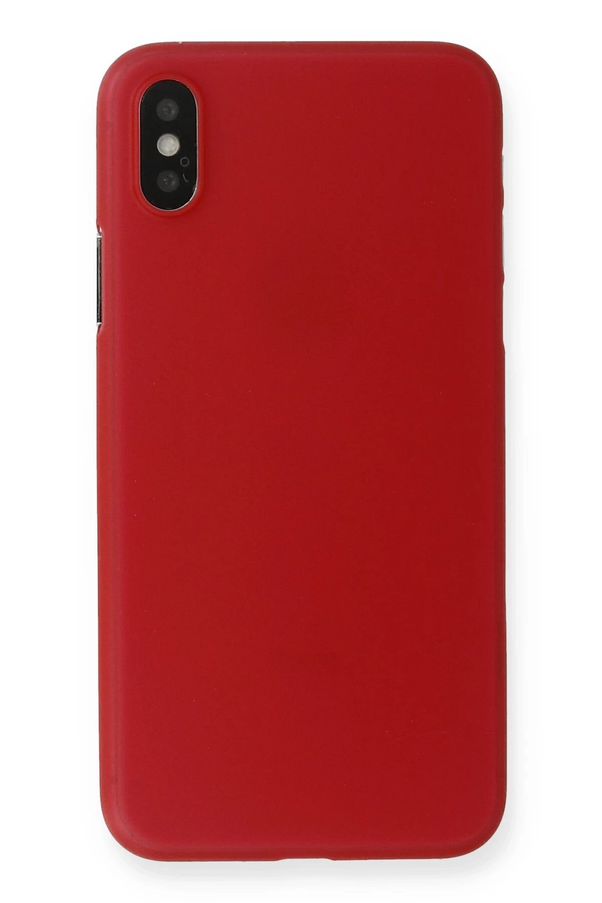 Newface iPhone X Kılıf PP Ultra İnce Kapak - Kırmızı