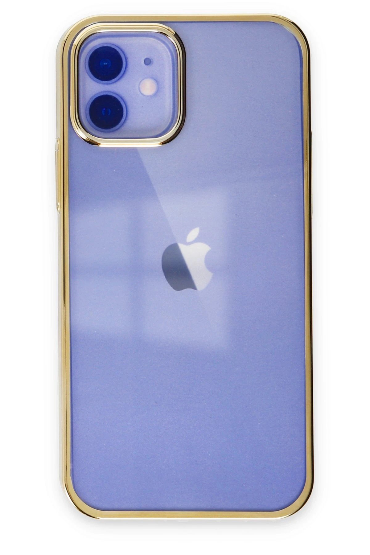 Newface iPhone 12 Kılıf Element Silikon - Gold