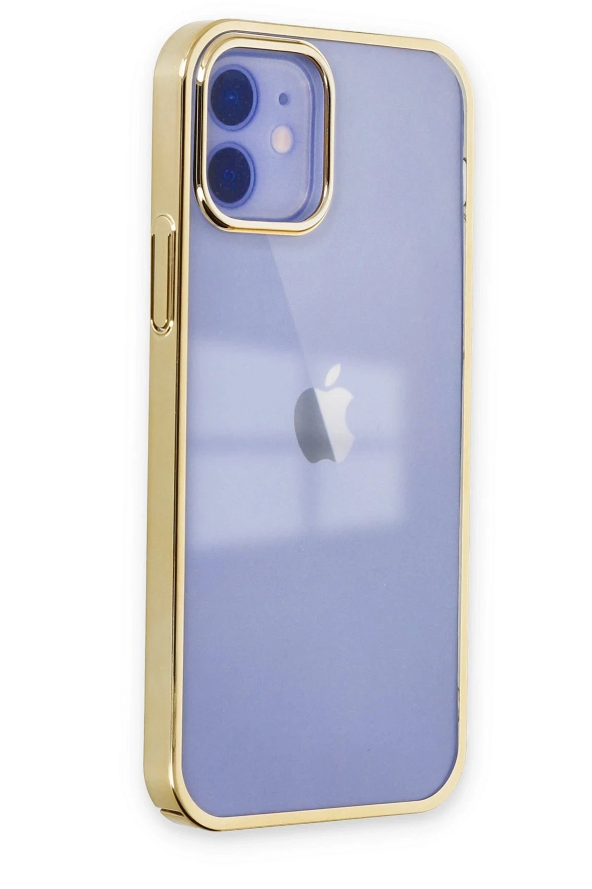 Newface iPhone 12 Kılıf Element Silikon - Gold