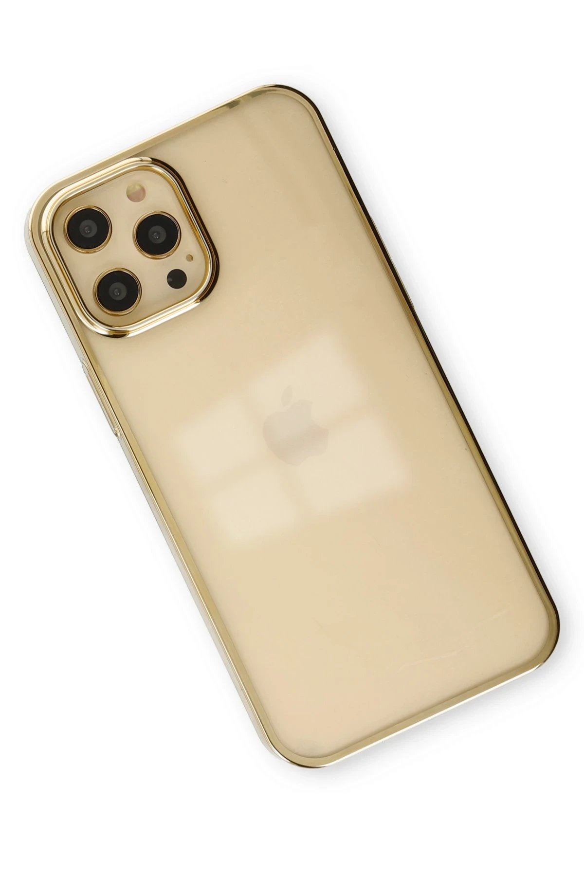 Newface iPhone 12 Pro Max Kılıf Element Silikon - Gold