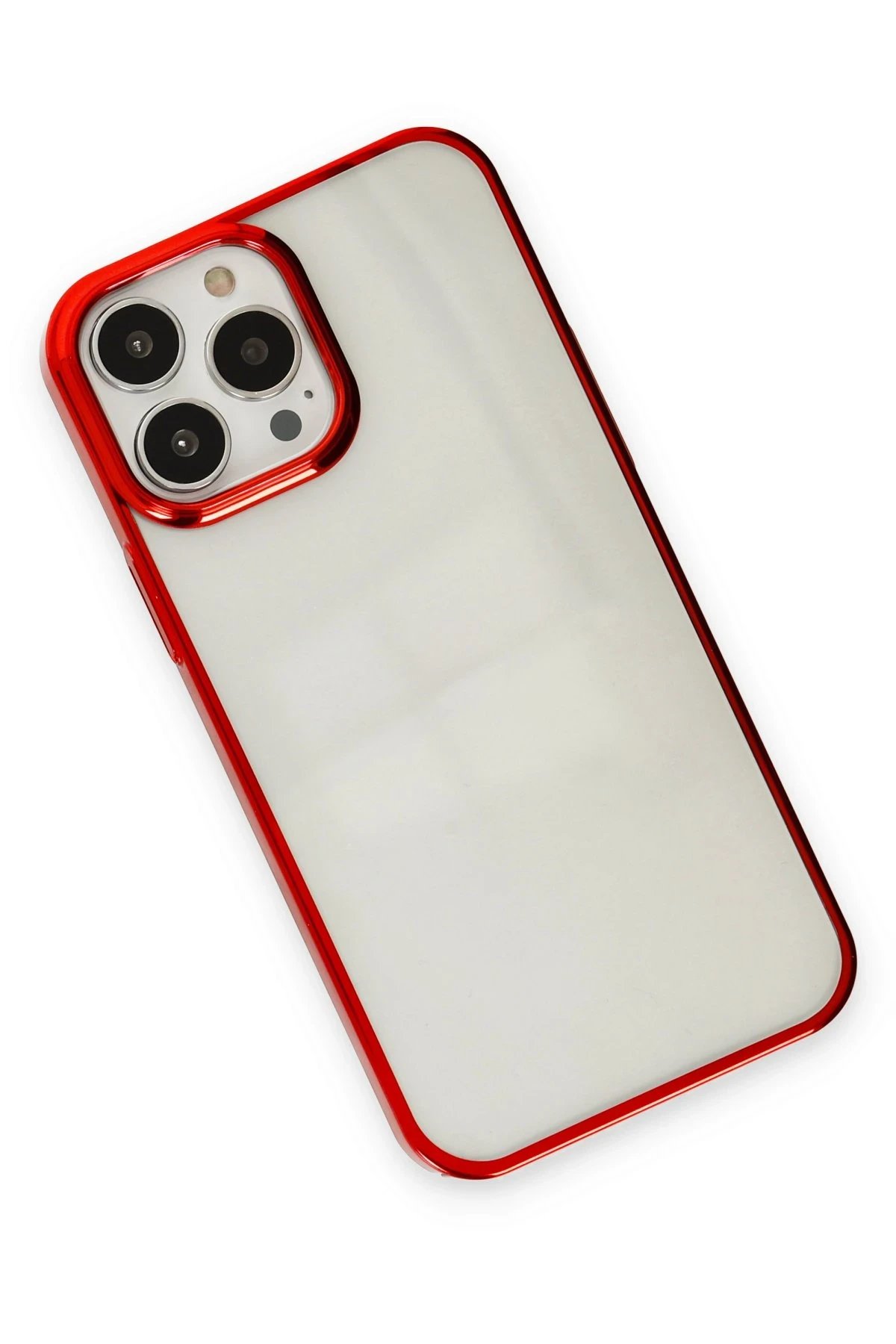 Newface iPhone 13 Pro Kılıf Element Silikon - Kırmızı