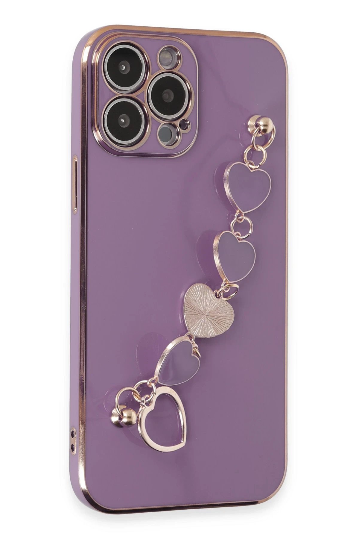 Newface iPhone 14 Pro Kılıf Esila Silikon - Mor