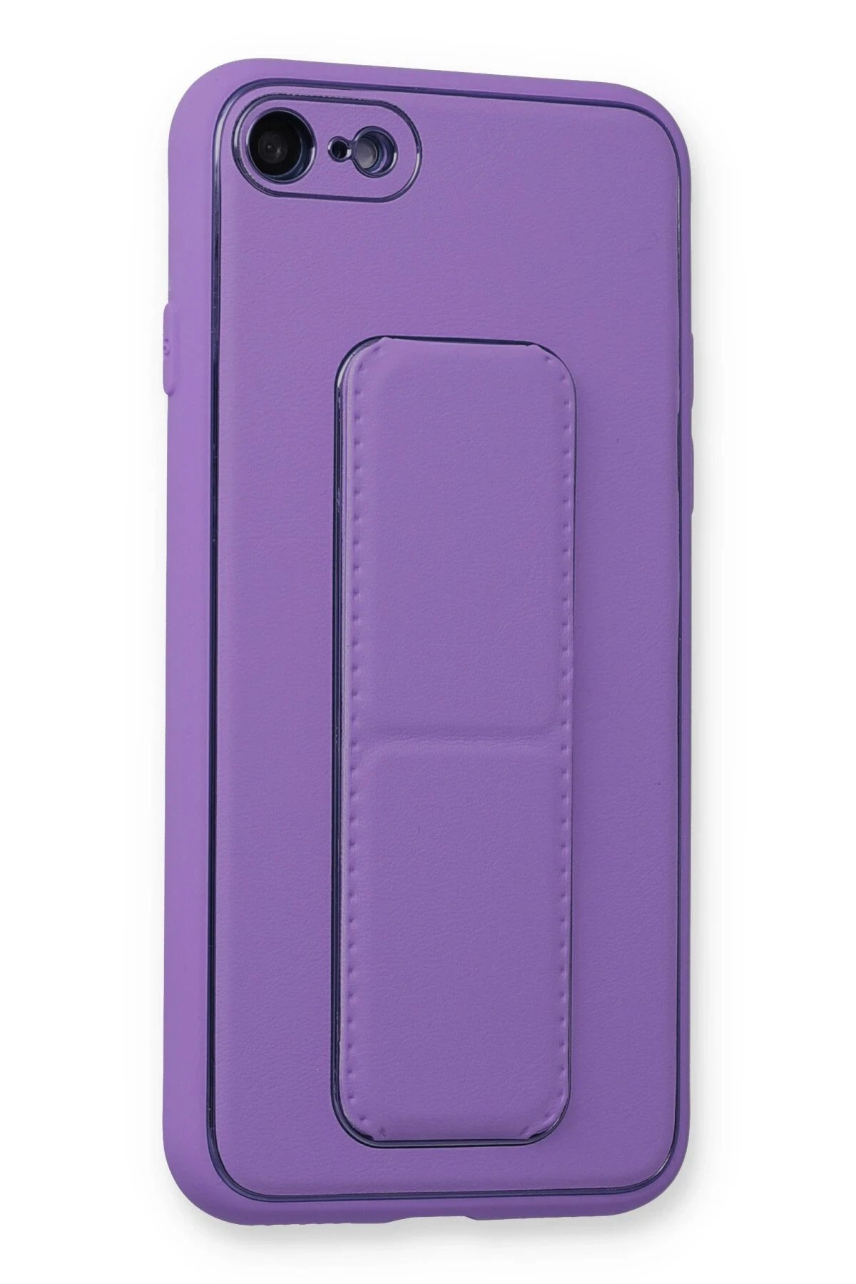 Newface iPhone 7 Kılıf Coco Deri Standlı Kapak - Koyu Lila