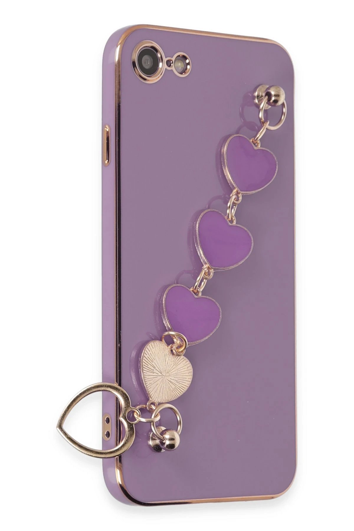 Newface iPhone 7 Kılıf Esila Silikon - Mor