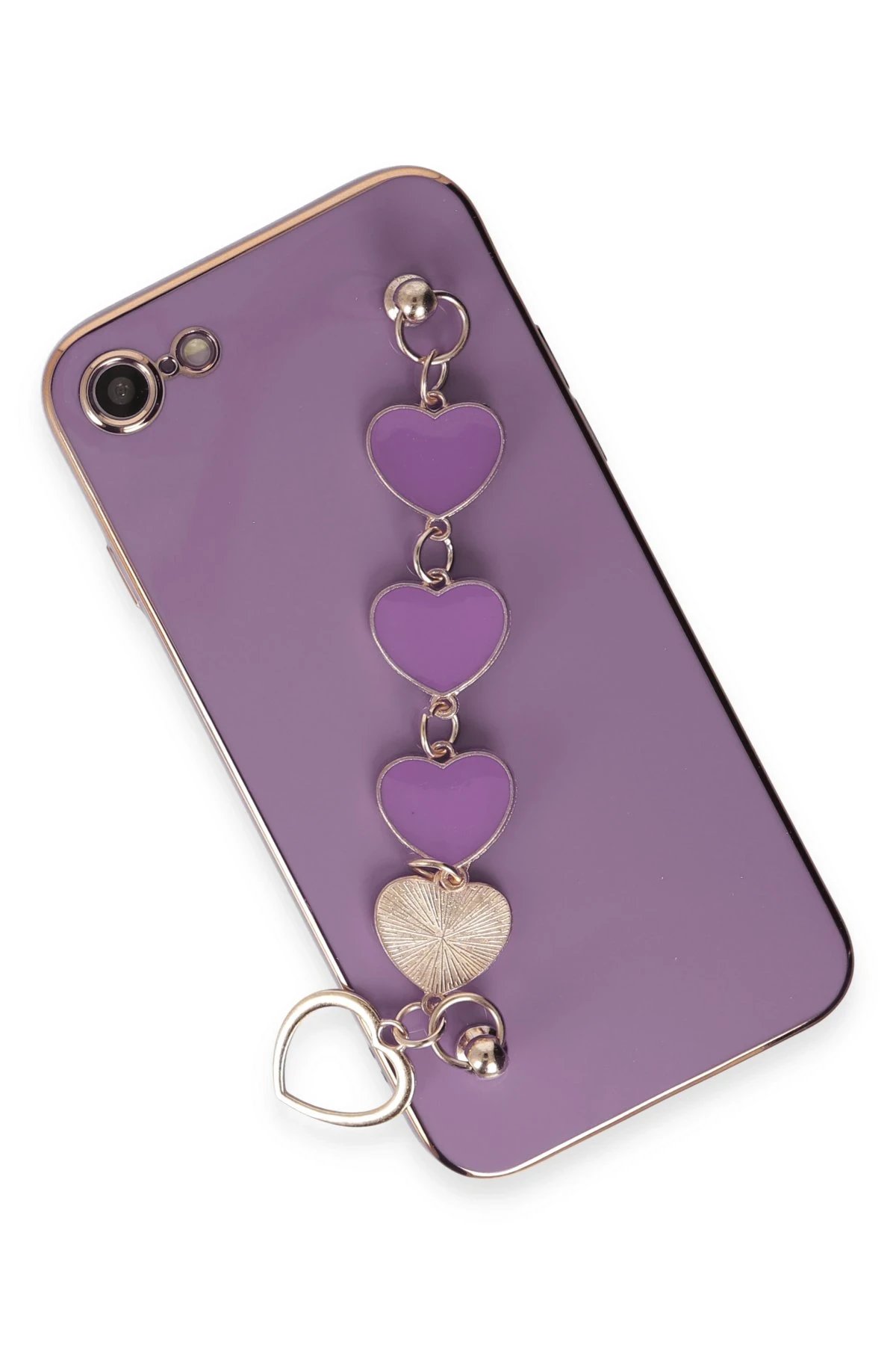 Newface iPhone 7 Kılıf Esila Silikon - Mor