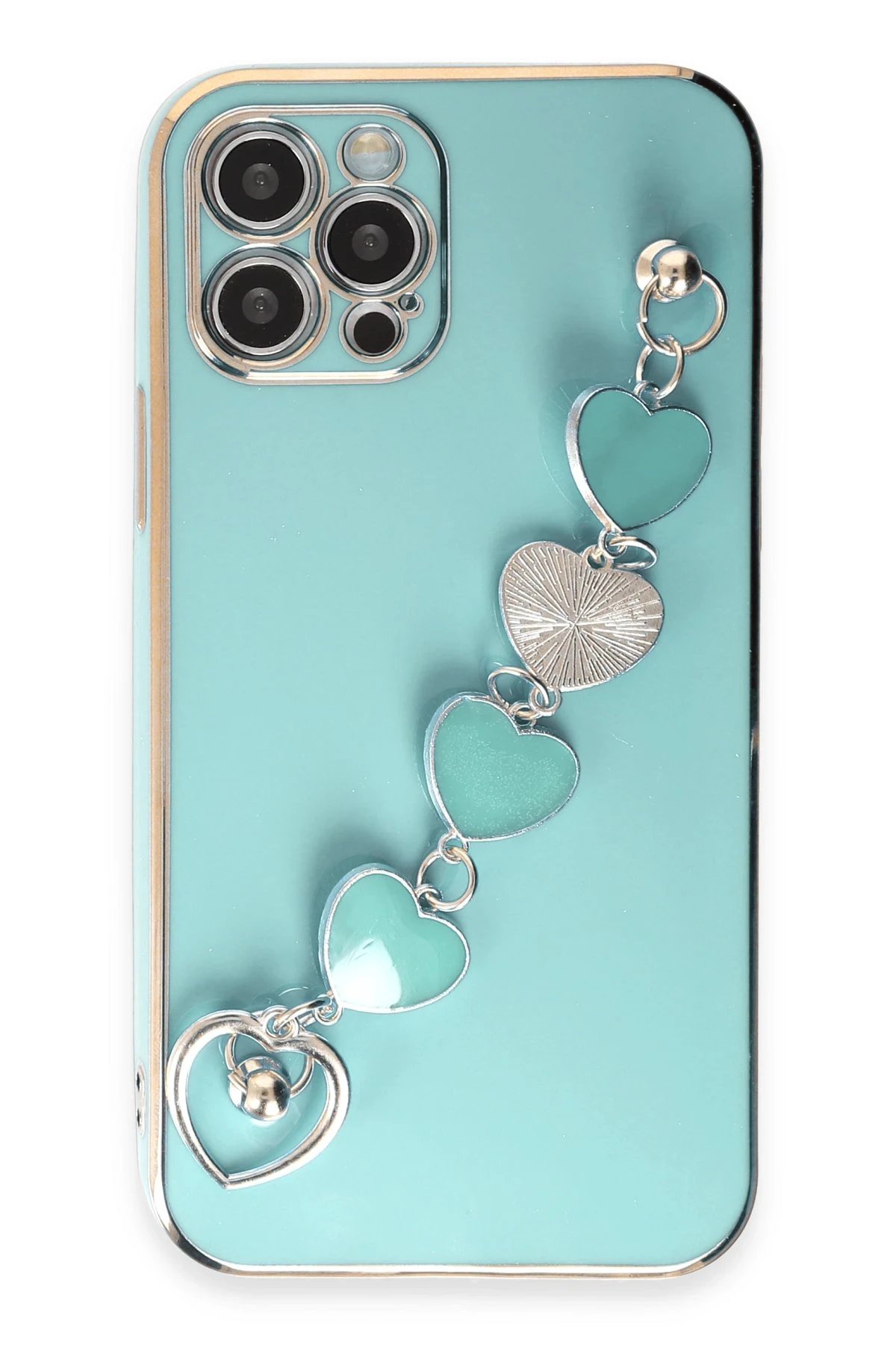 Newface iPhone 12 Pro Kılıf Esila Silikon - Su Yeşili