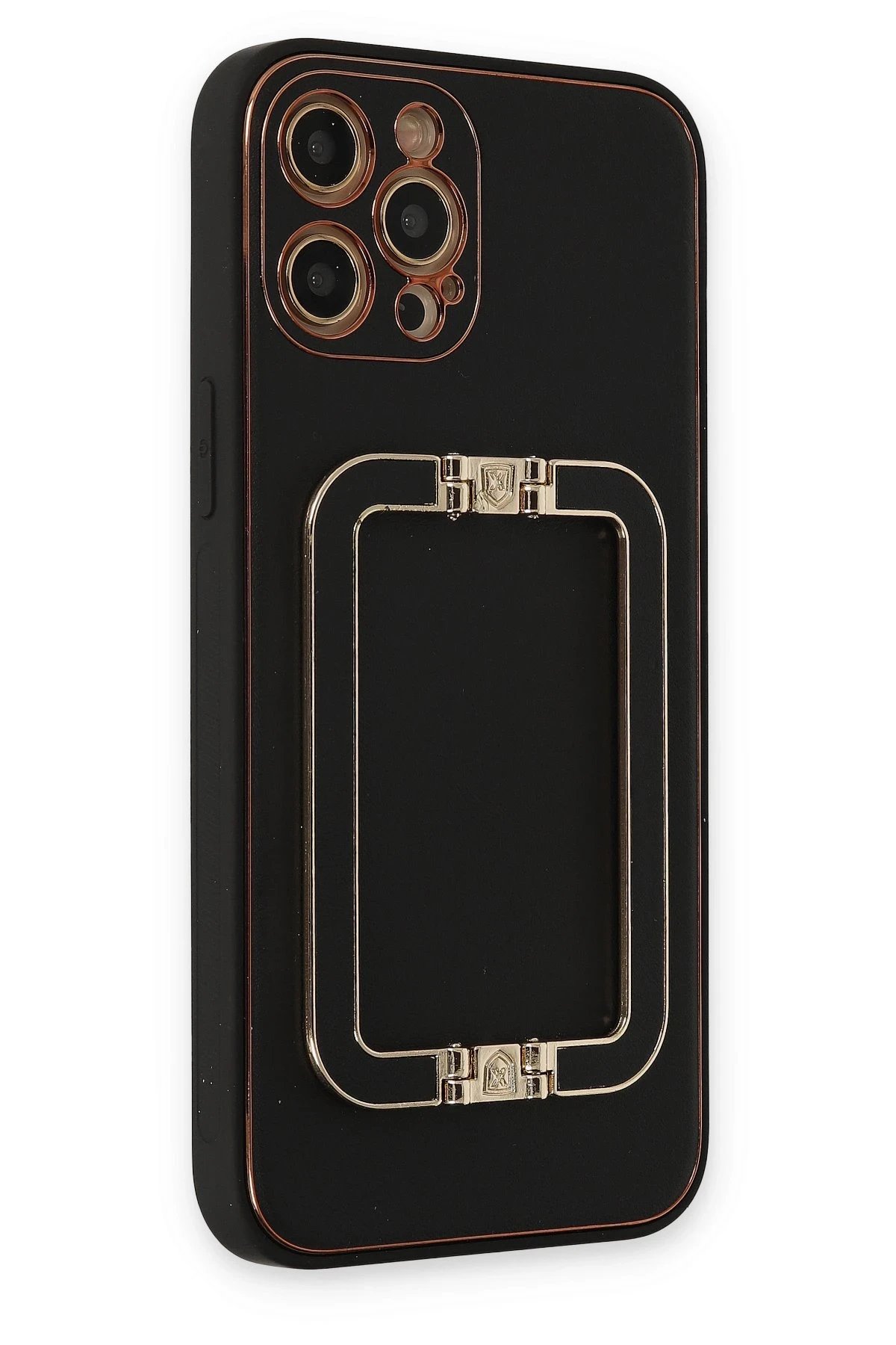 Newface iPhone 12 Pro Kılıf Coco Elit Kapak - Siyah