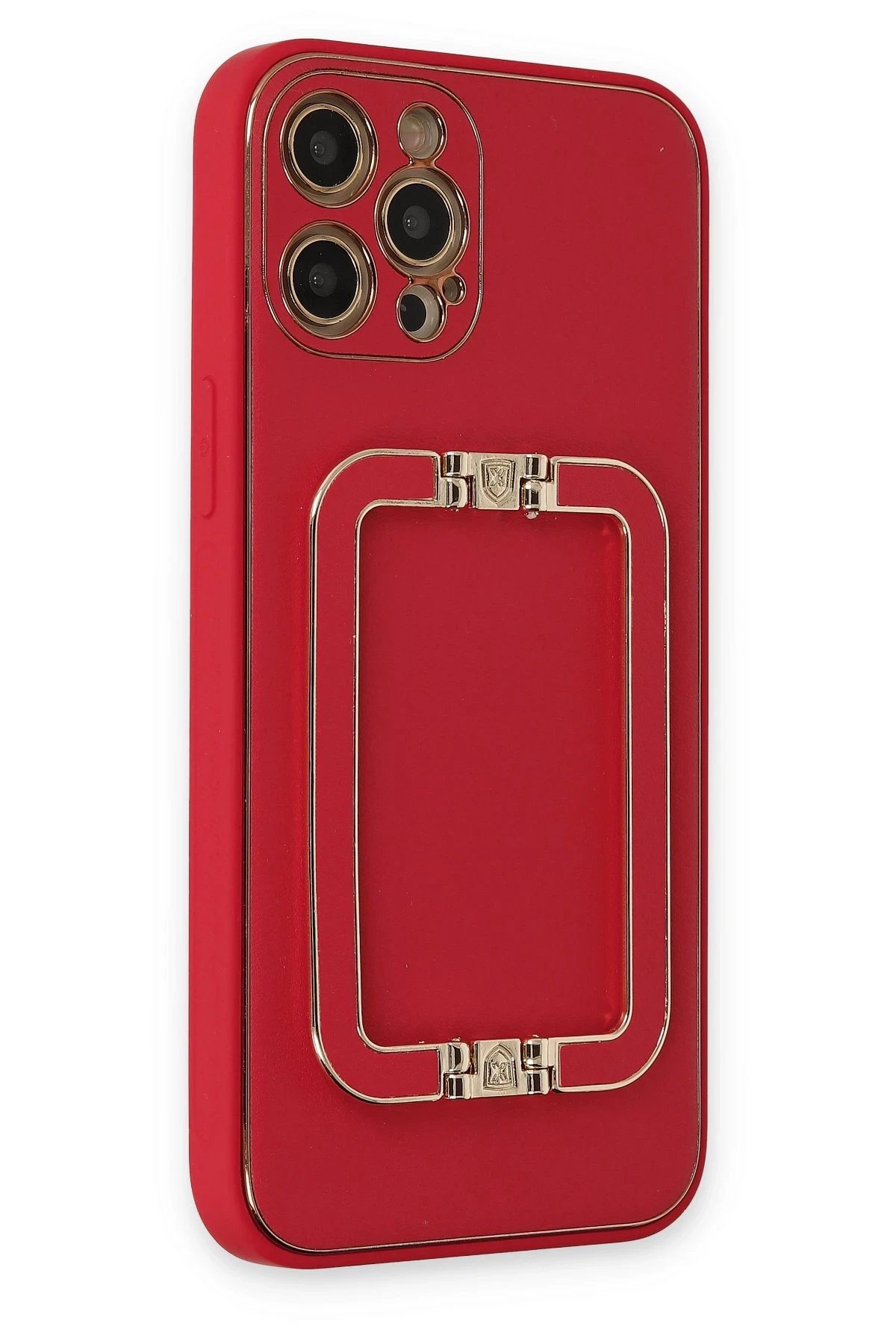 Newface iPhone 12 Pro Max Kılıf Coco Elit Kapak - Kırmızı