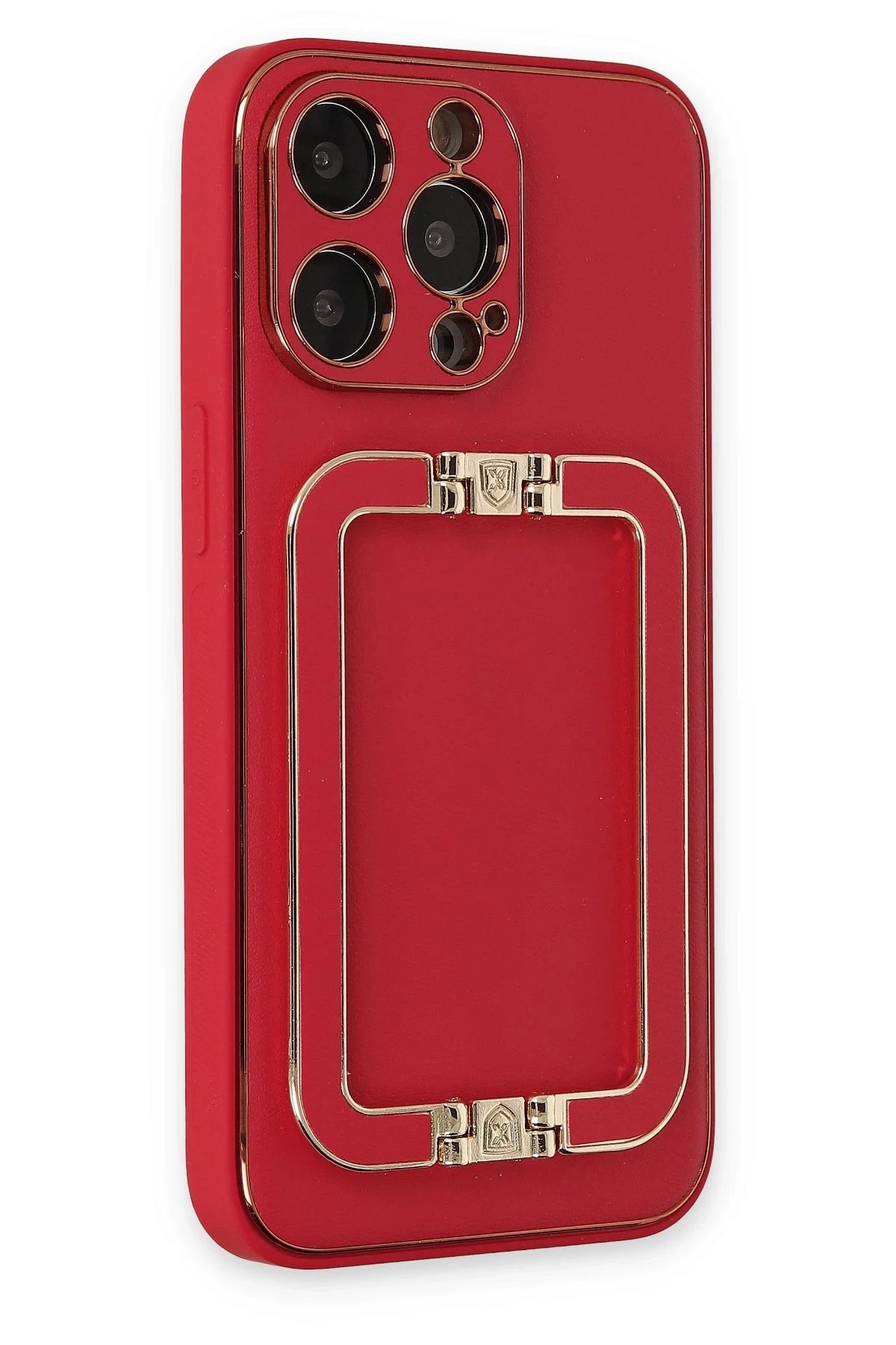 Newface iPhone 13 Pro Max Kılıf Coco Elit Kapak - Kırmızı