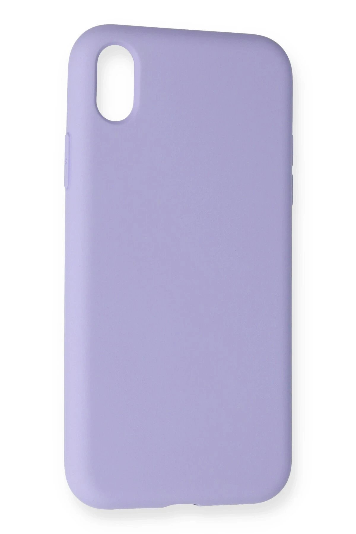 Newface iPhone XR Kılıf Nano içi Kadife Silikon - Lila