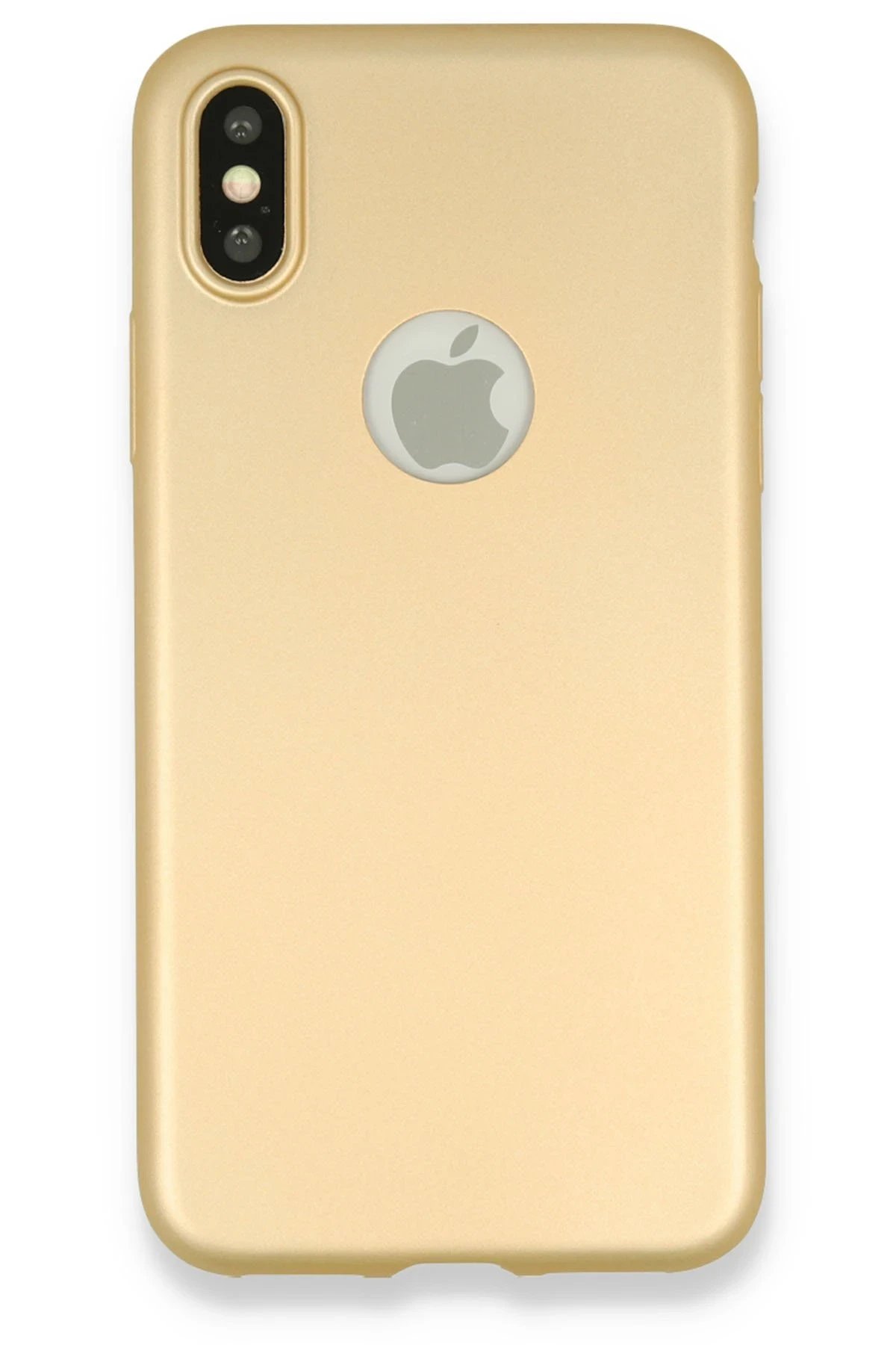 Newface iPhone X Kılıf First Silikon - Gold