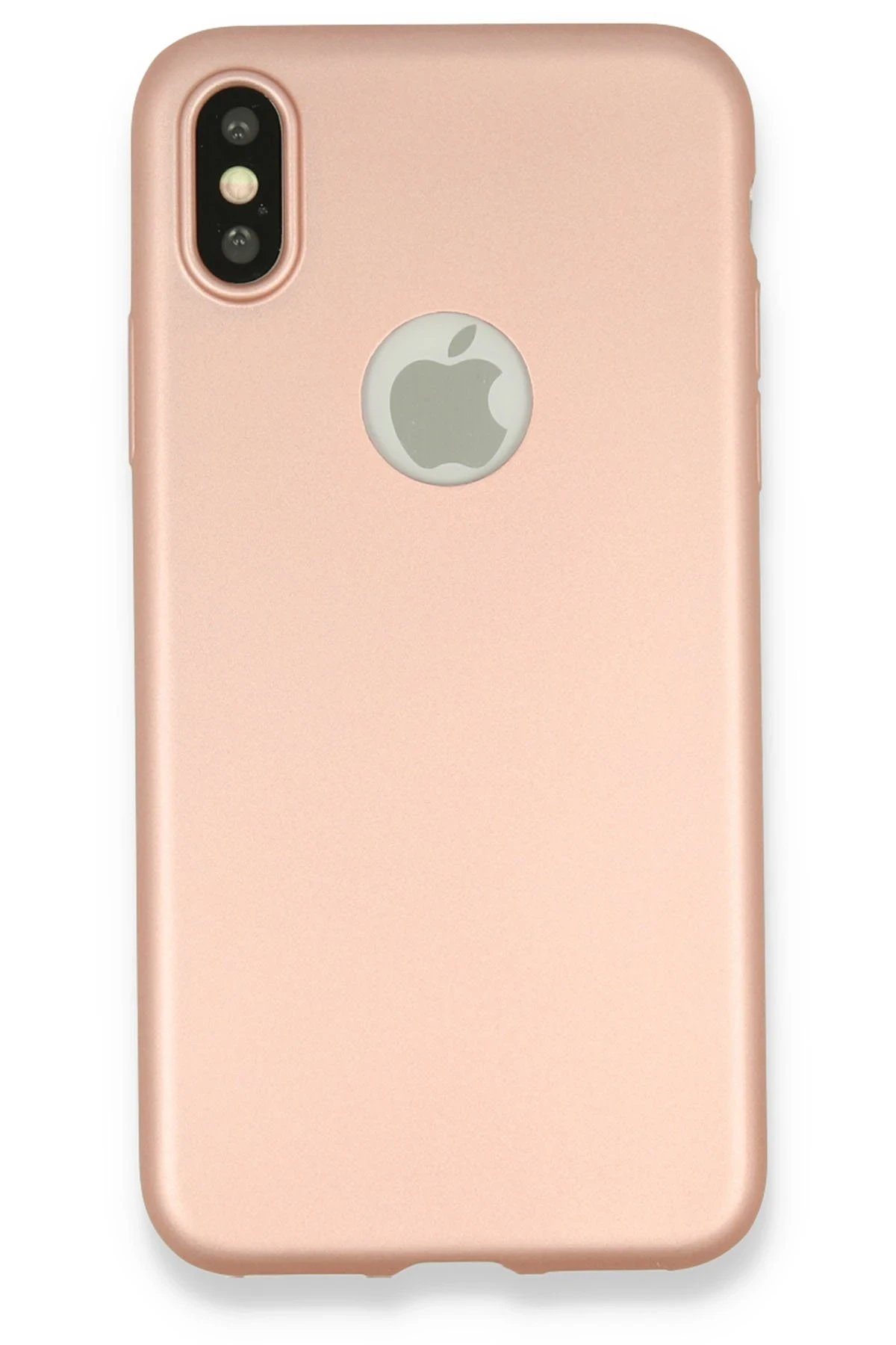 Newface iPhone X Kılıf First Silikon - Rose Gold