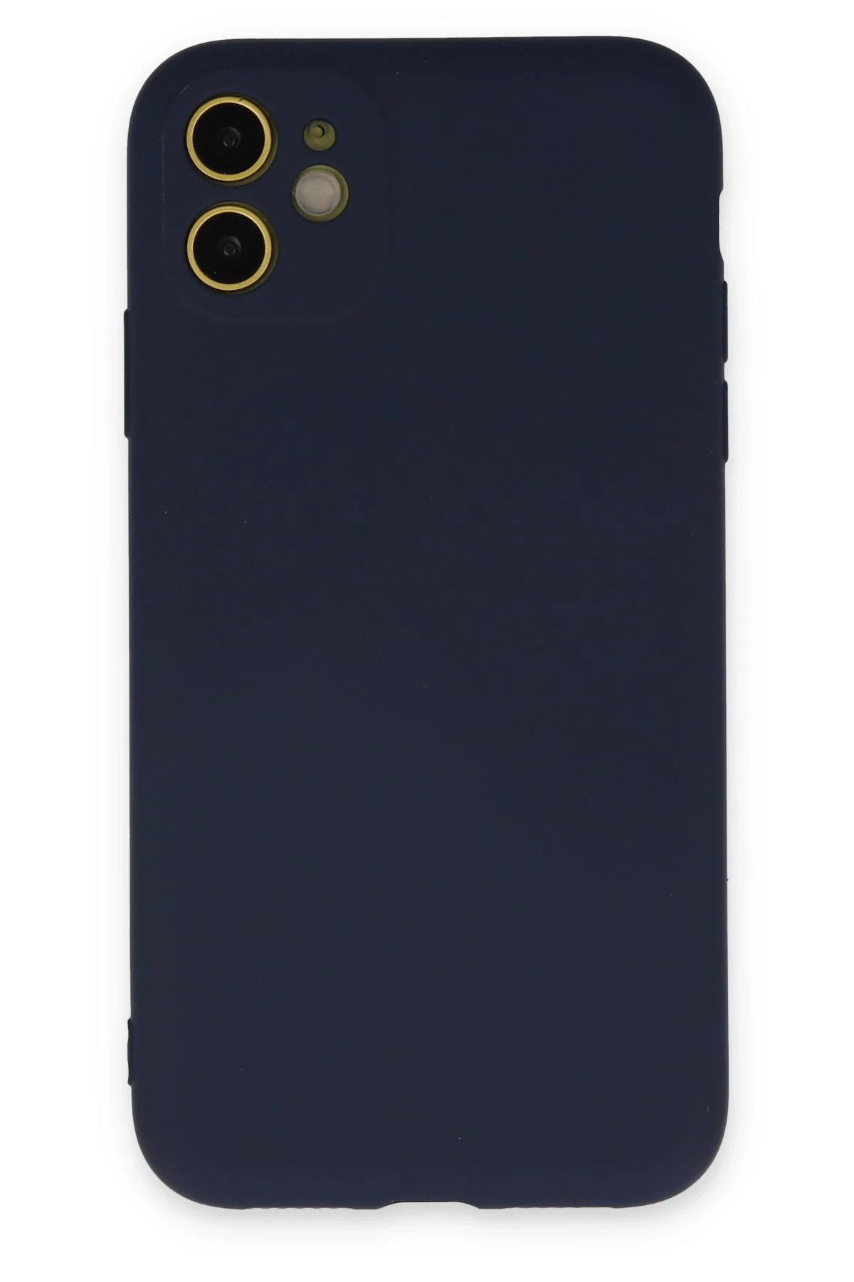 Newface iPhone 11 Kılıf Nano içi Kadife Silikon - Lacivert