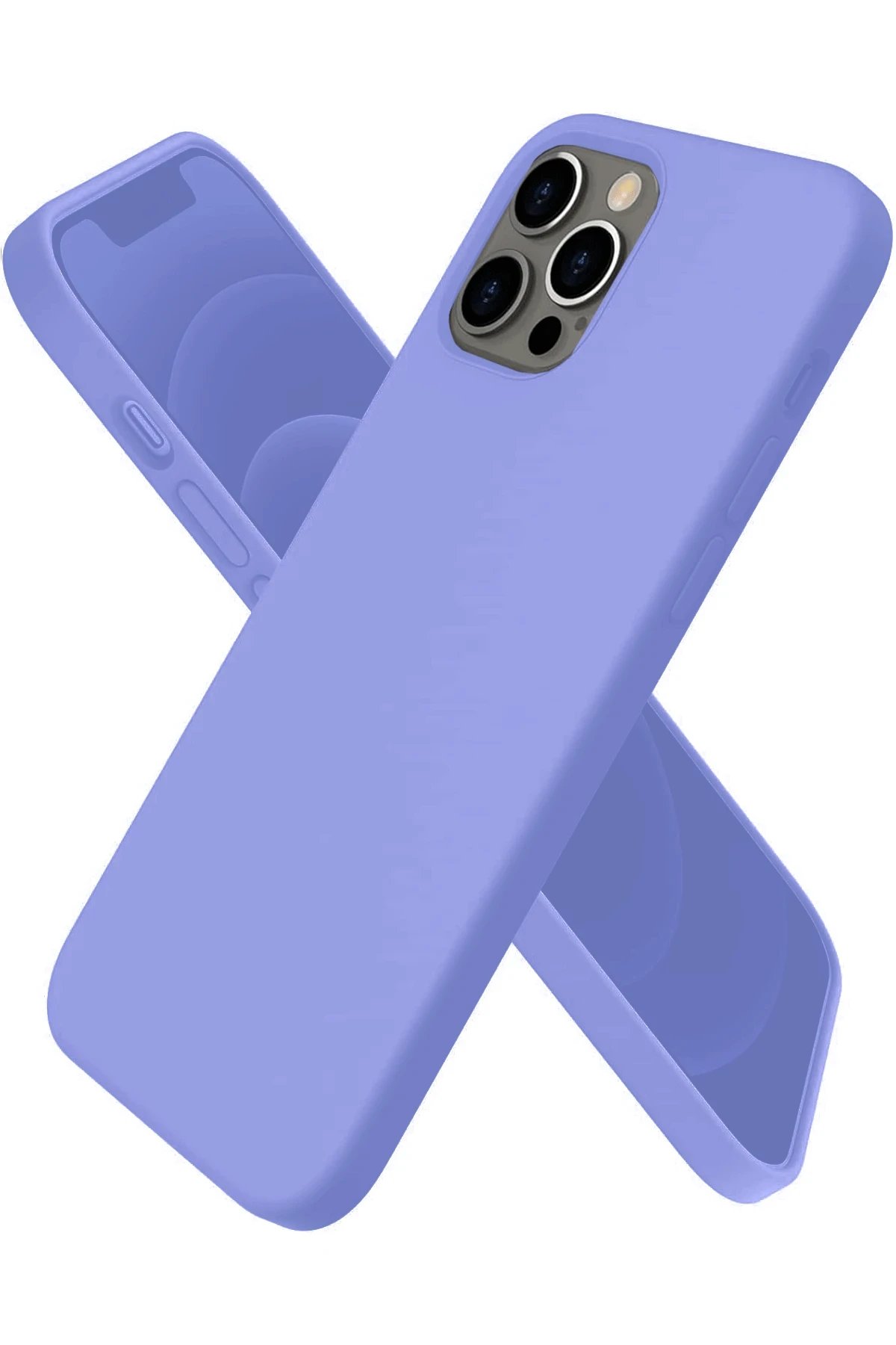 Newface iPhone 12 Pro Max Kılıf First Silikon - Mor