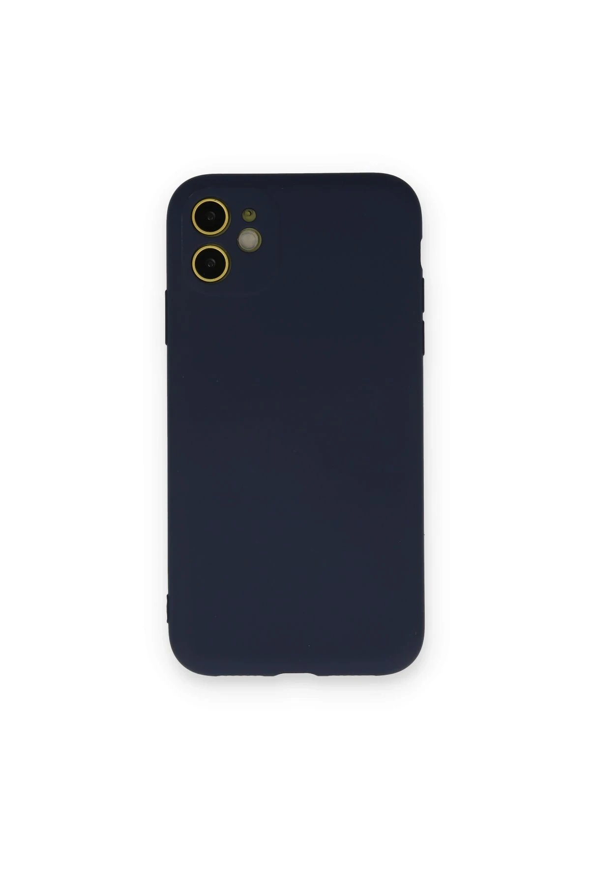 Newface iPhone 12 Mini Kılıf Nano içi Kadife Silikon - Lacivert