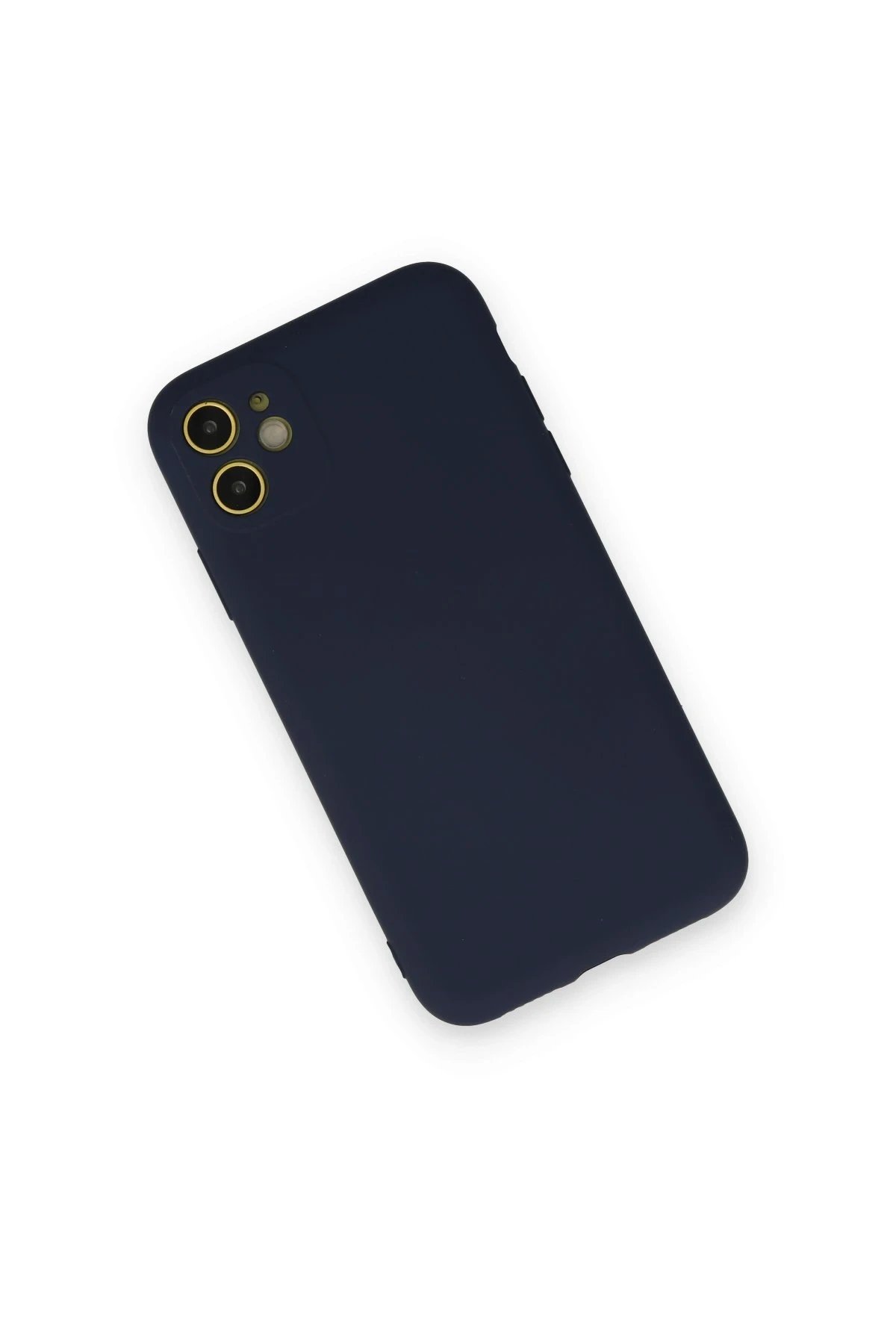 Newface iPhone 12 Mini Kılıf Nano içi Kadife Silikon - Lacivert