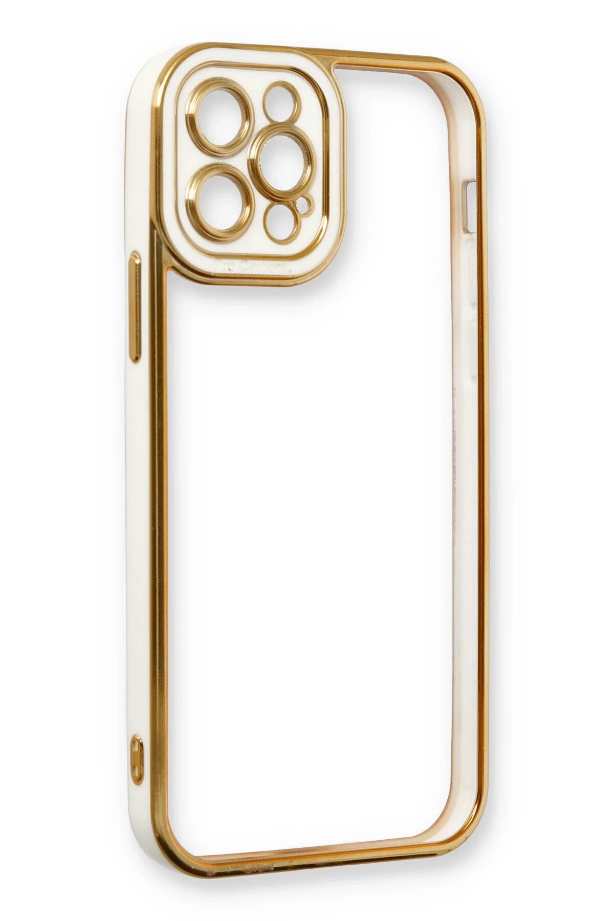 Newface iPhone 12 Pro Kılıf Liva Lens Silikon - Beyaz