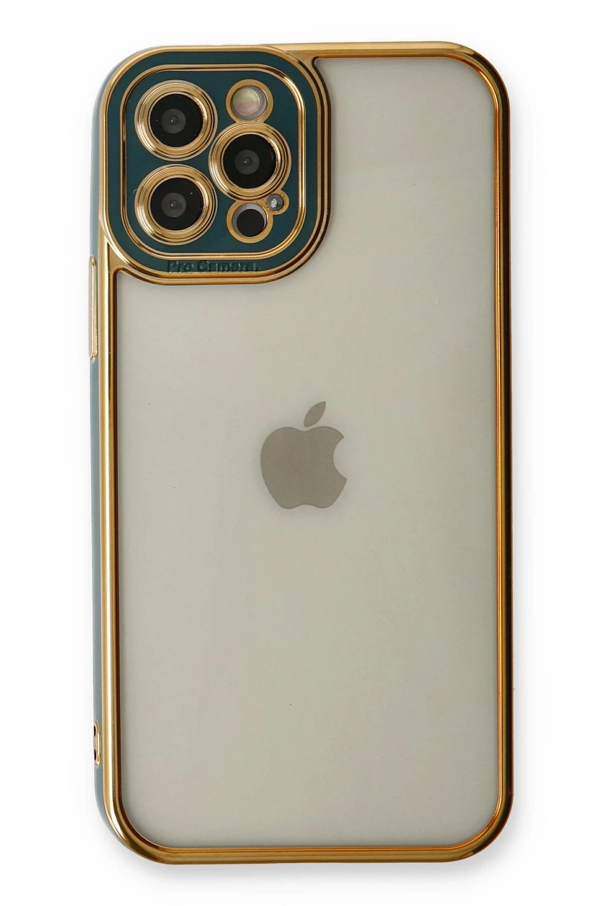 Newface iPhone 12 Pro Kılıf Liva Lens Silikon - Yeşil