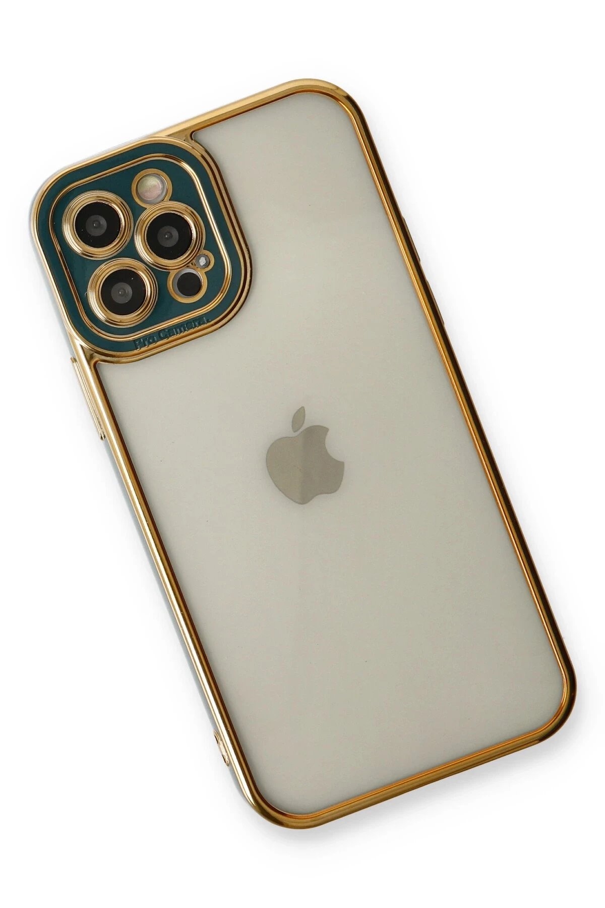 Newface iPhone 12 Pro Kılıf Liva Lens Silikon - Yeşil