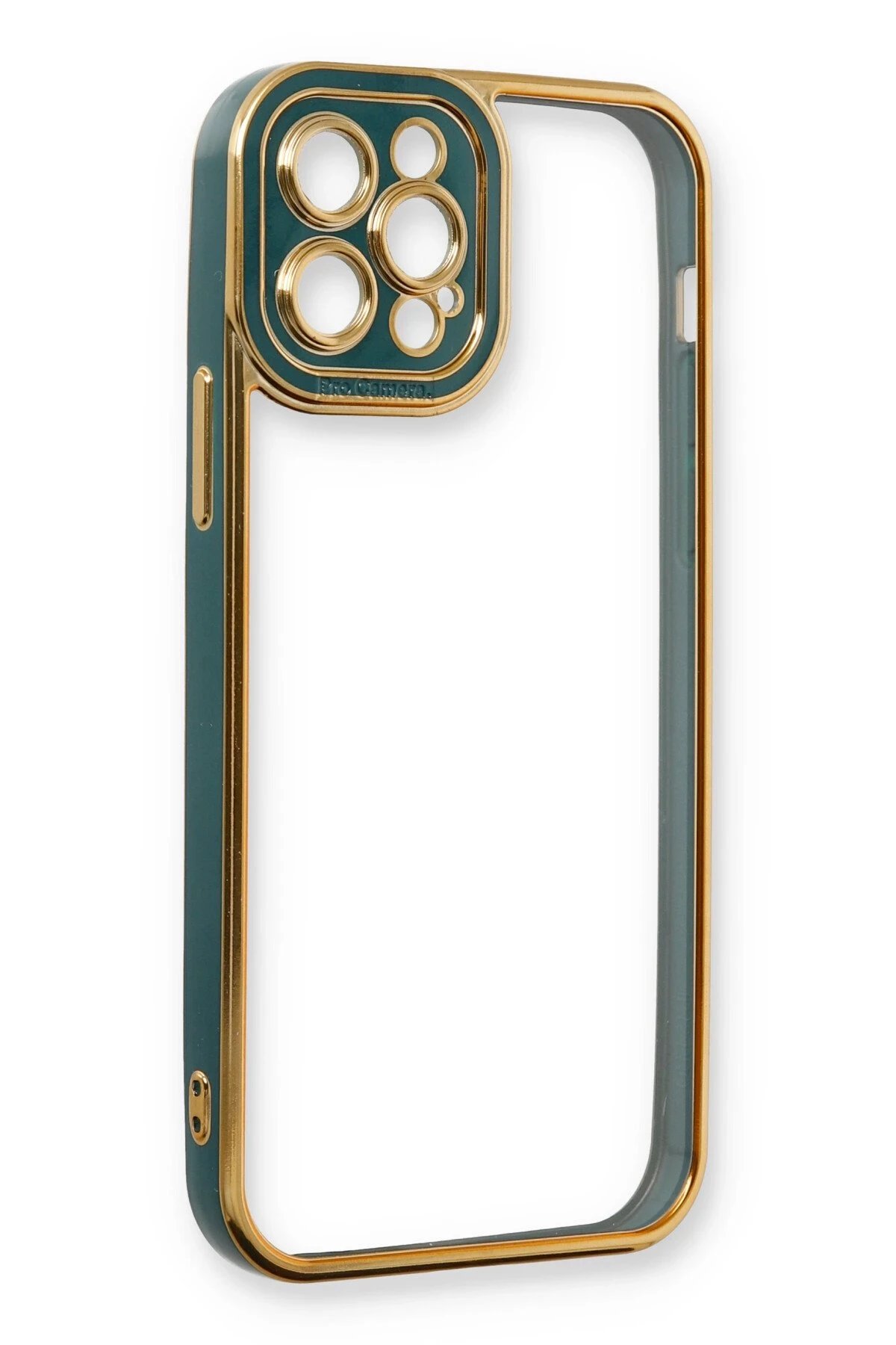 Newface iPhone 12 Pro Max Kılıf Liva Lens Silikon - Yeşil