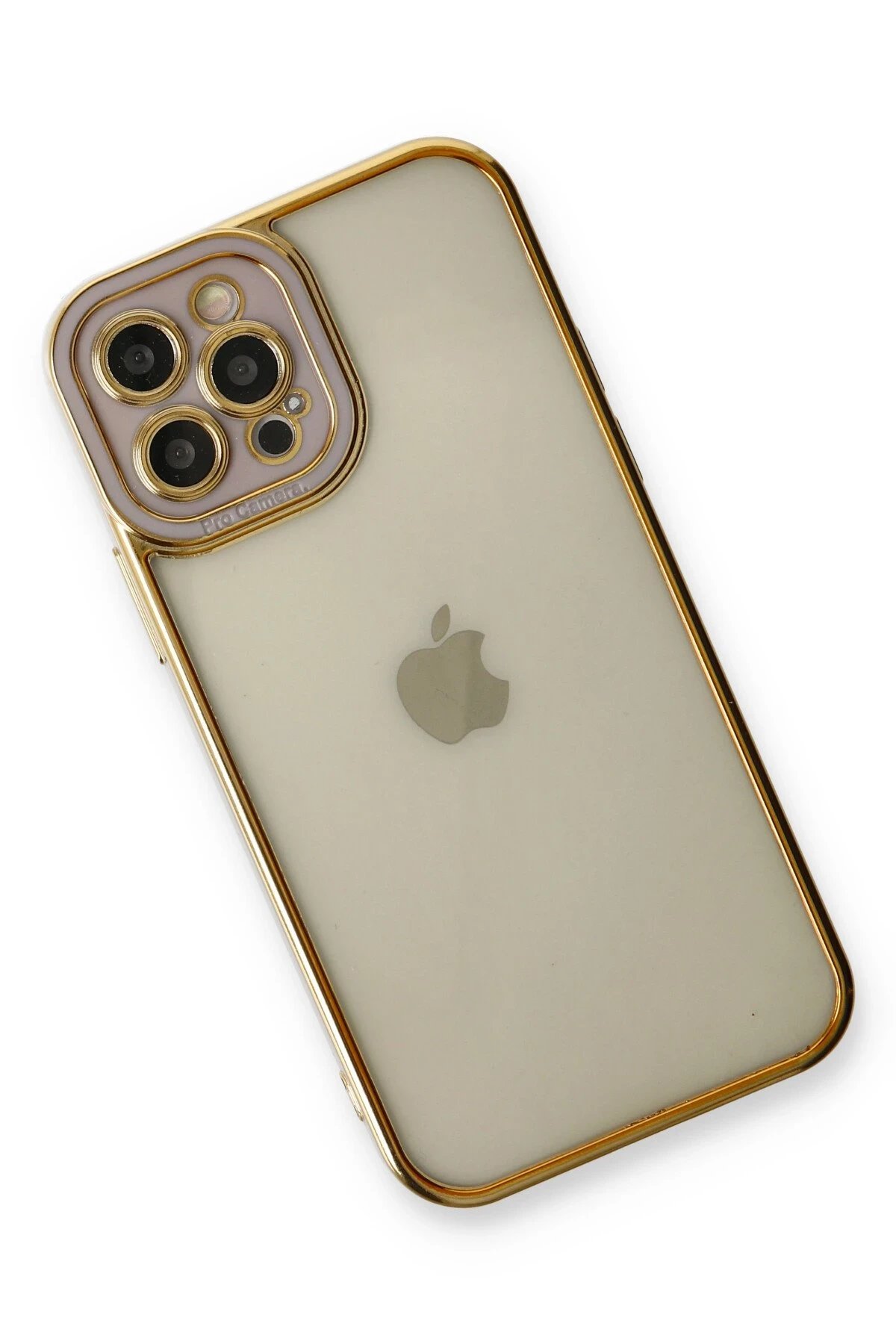 Newface iPhone 12 Pro Max Kılıf Liva Lens Silikon - Lila