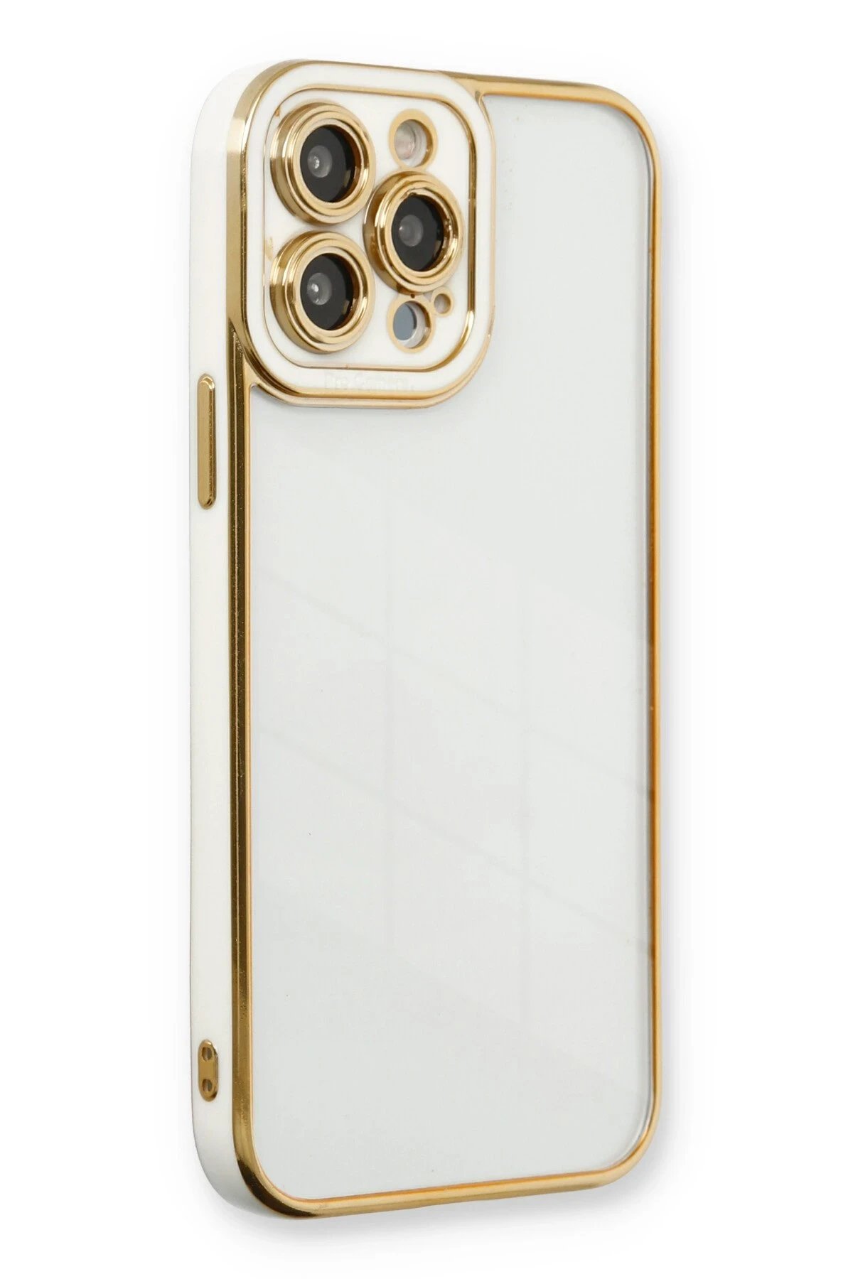 Newface iPhone 13 Pro Kılıf Liva Lens Silikon - Beyaz