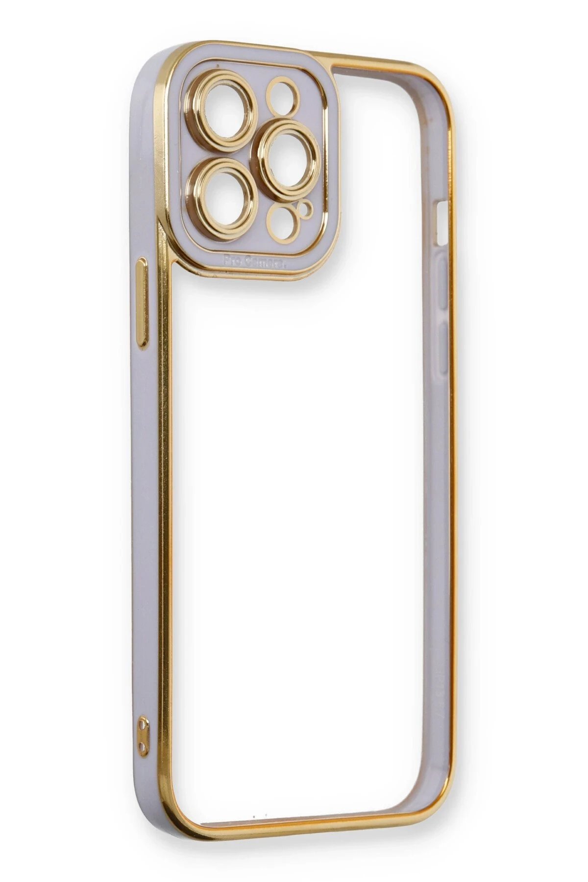 Newface iPhone 13 Pro Kılıf Liva Lens Silikon - Lila