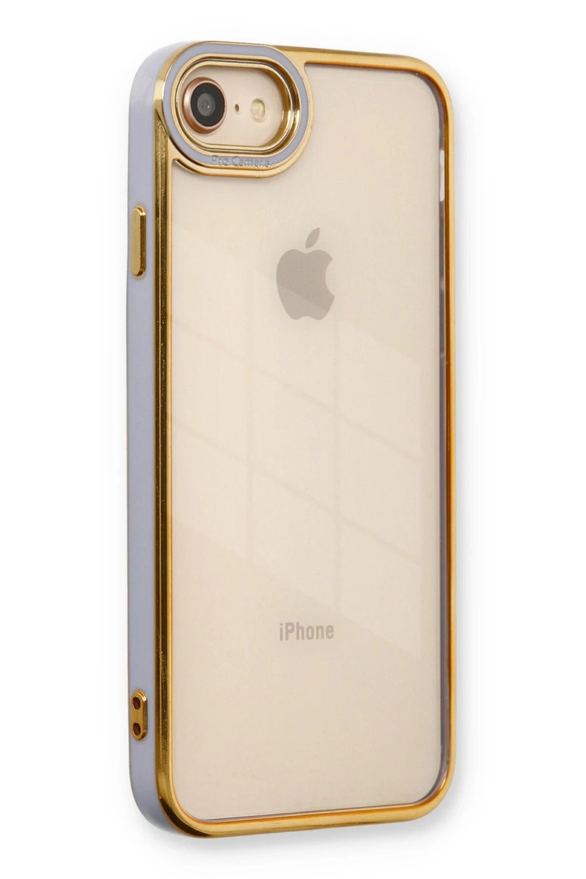 Newface iPhone 7 Kılıf Liva Lens Silikon - Lila