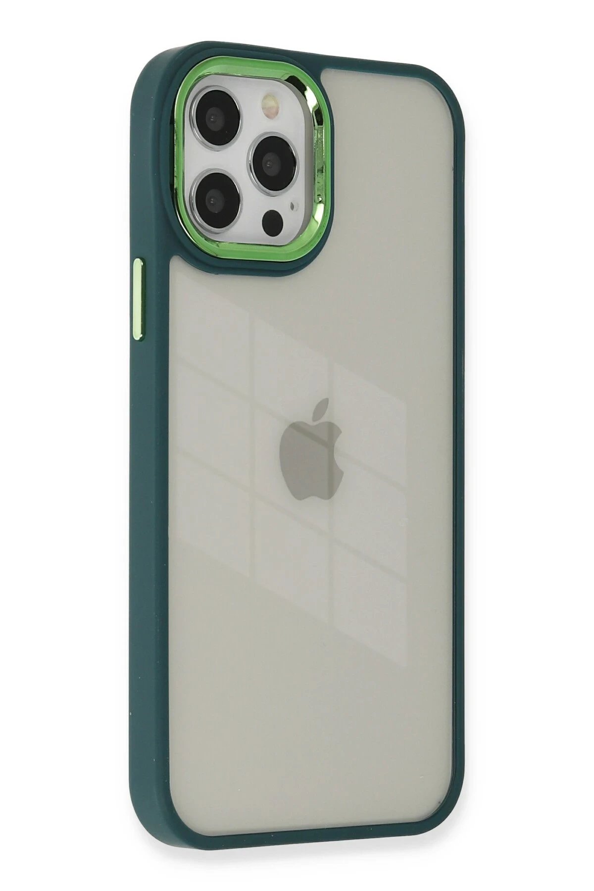 Newface iPhone 12 Pro Max Kılıf Dora Kapak - Haki Yeşil