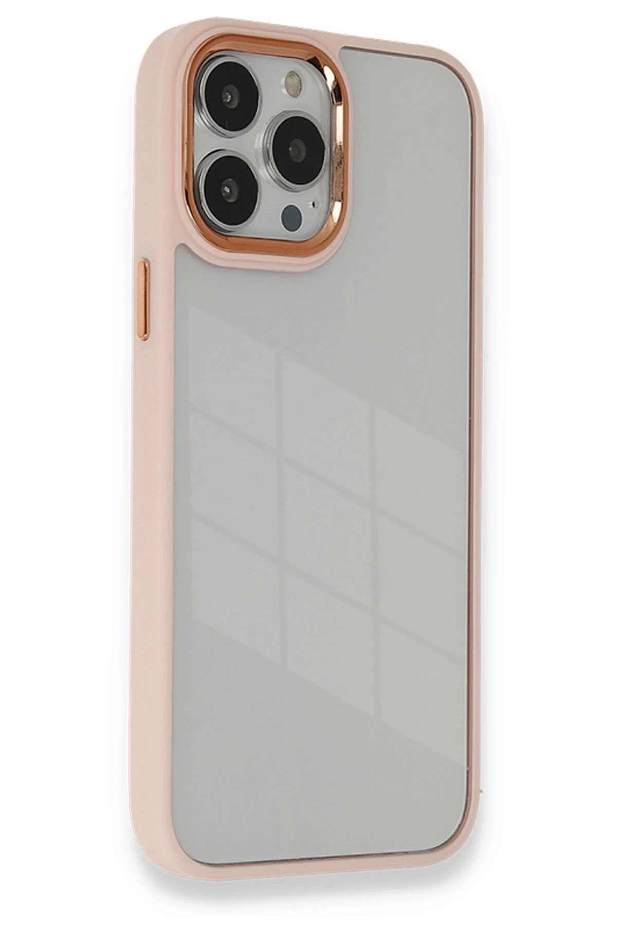 Newface iPhone 13 Pro Kılıf Dora Kapak - Pudra