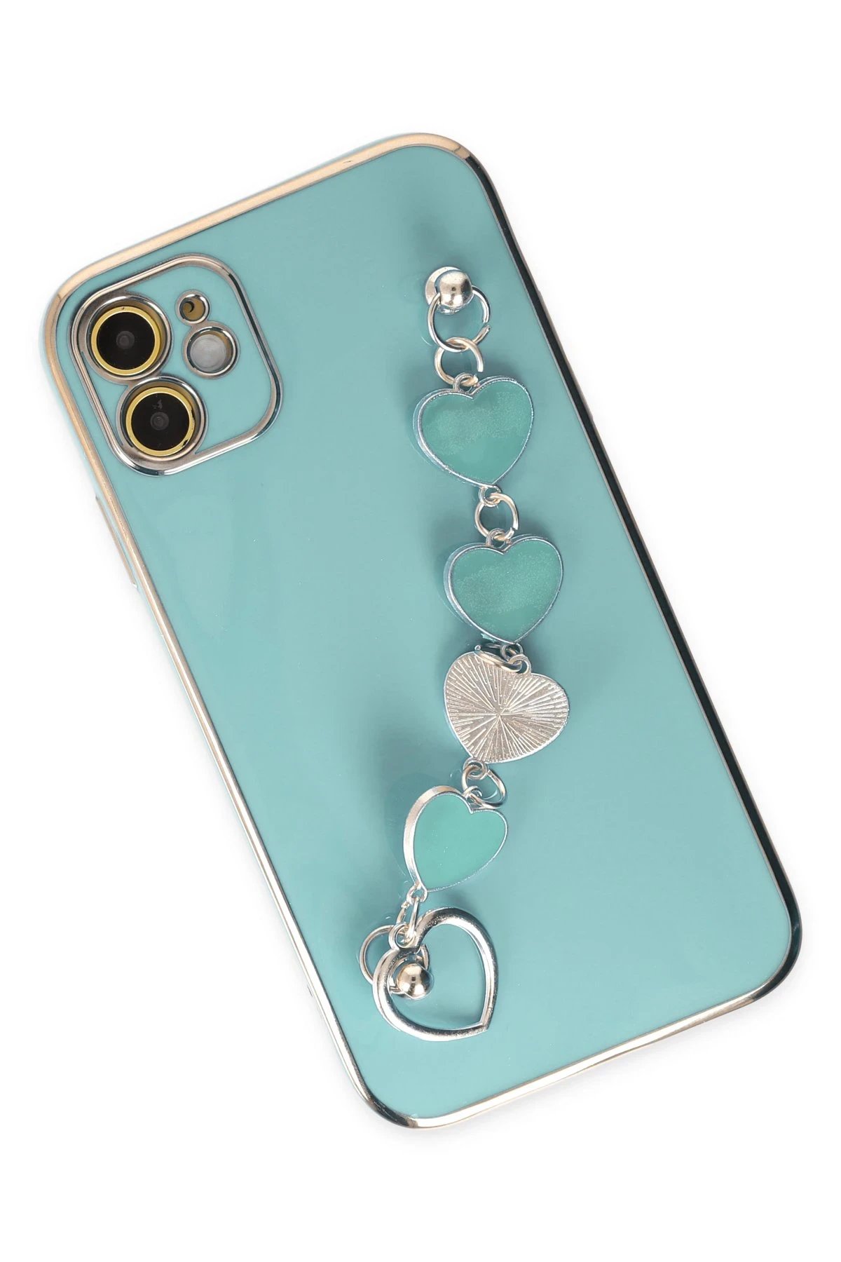 Newface iPhone 11 Kılıf Esila Silikon - Su Yeşili