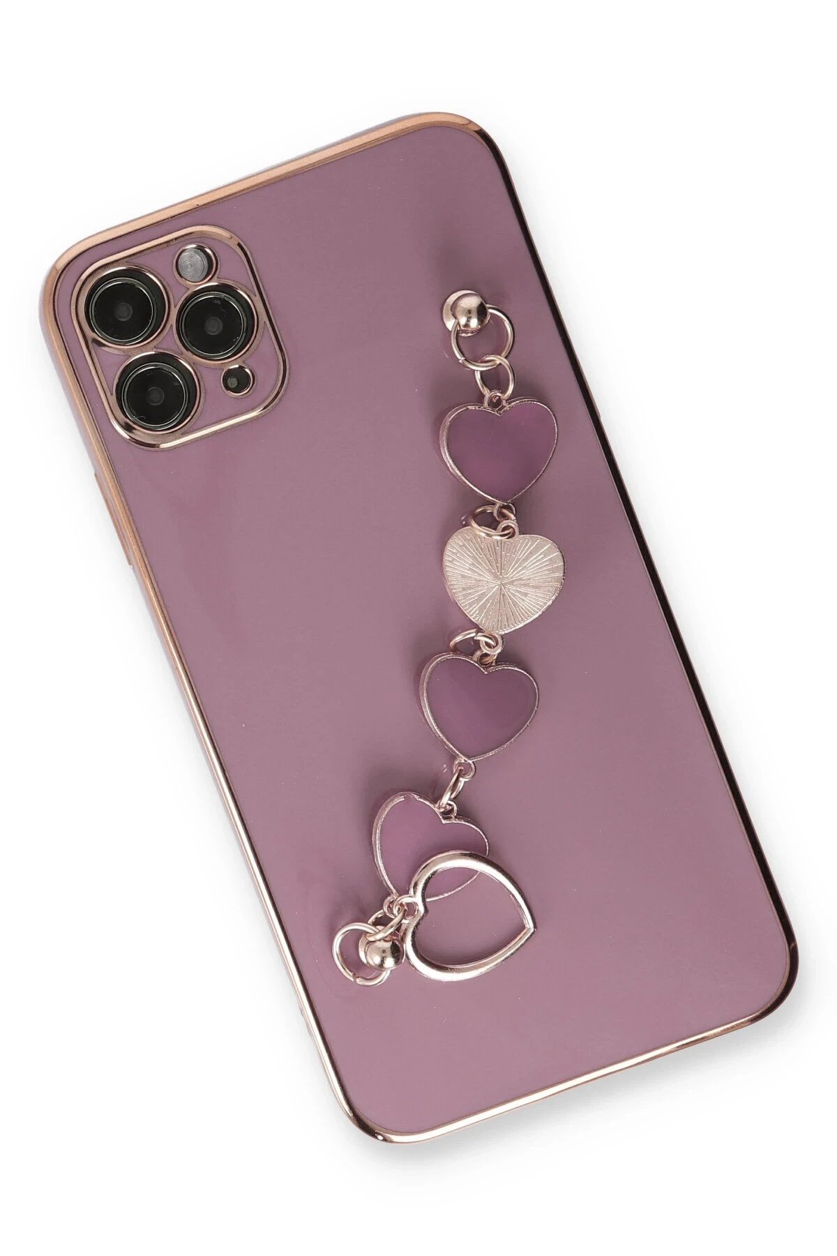 Newface iPhone 11 Pro Max Kılıf Esila Silikon - Mor