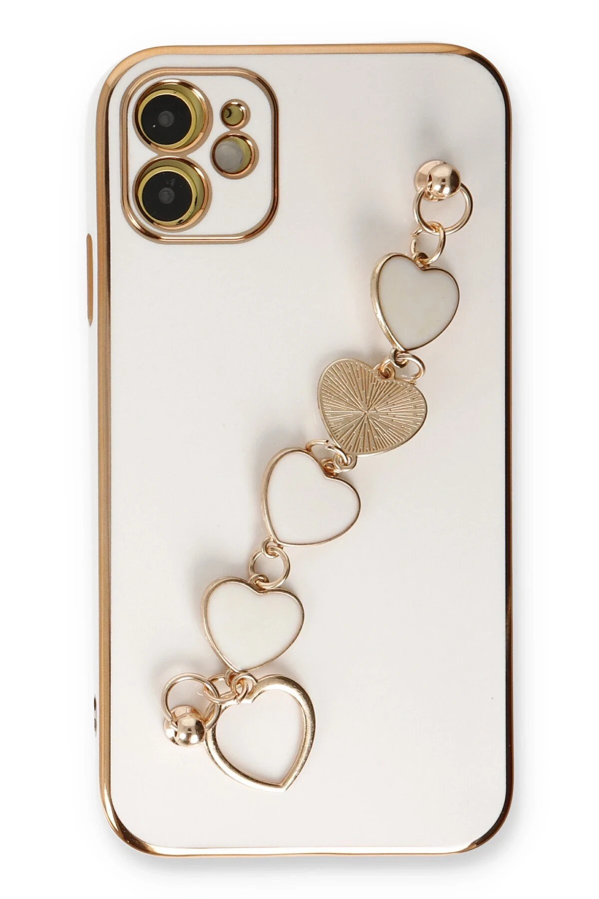 Newface iPhone 12 Kılıf Esila Silikon - Beyaz