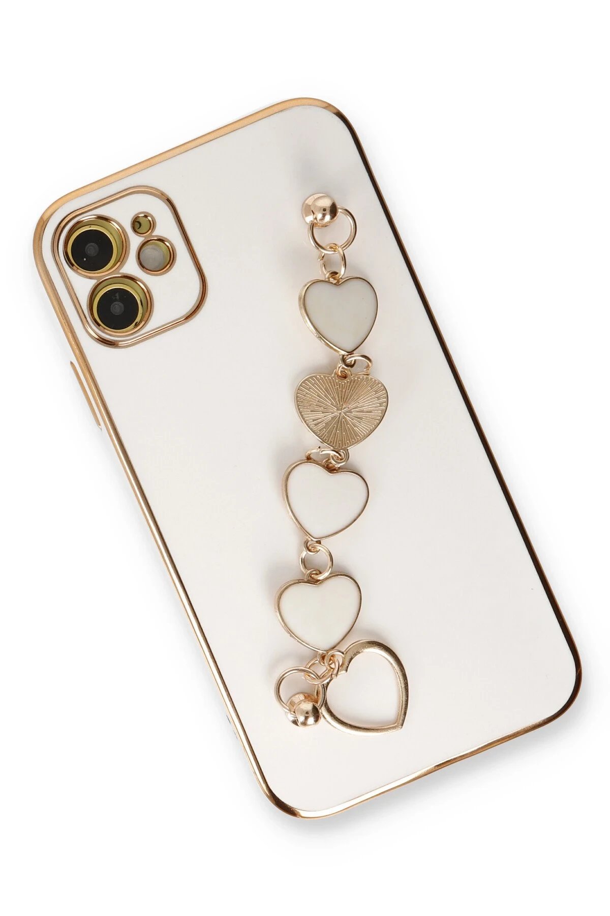 Newface iPhone 12 Kılıf Esila Silikon - Beyaz